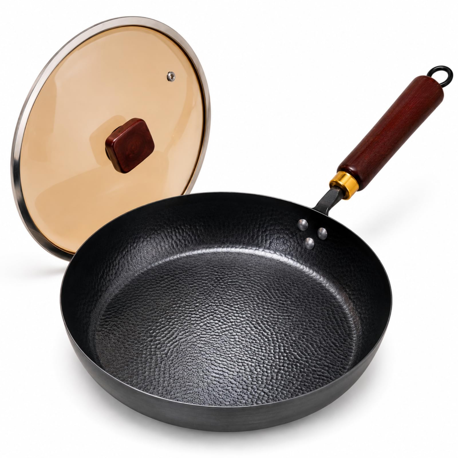 Calmabode Carbon Steel Pan 11, Carbon Steel Skillet & Frying Pan
