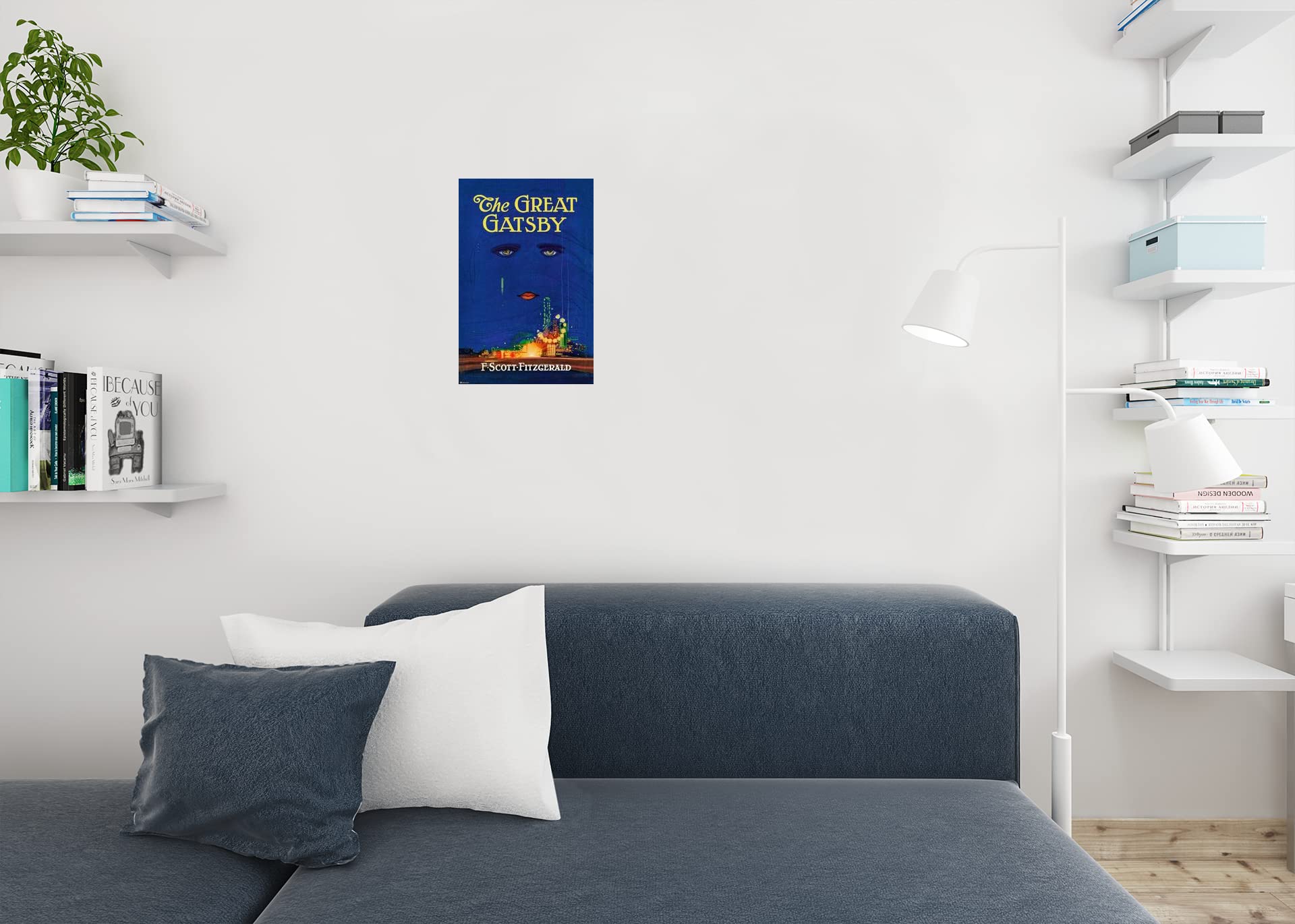 The Great Gatsby Book Cover F Scott Fitzgerald Novel Jazz Age Great Gatsby Merchandise Library Decor Prohibition Wall Art Paperb
