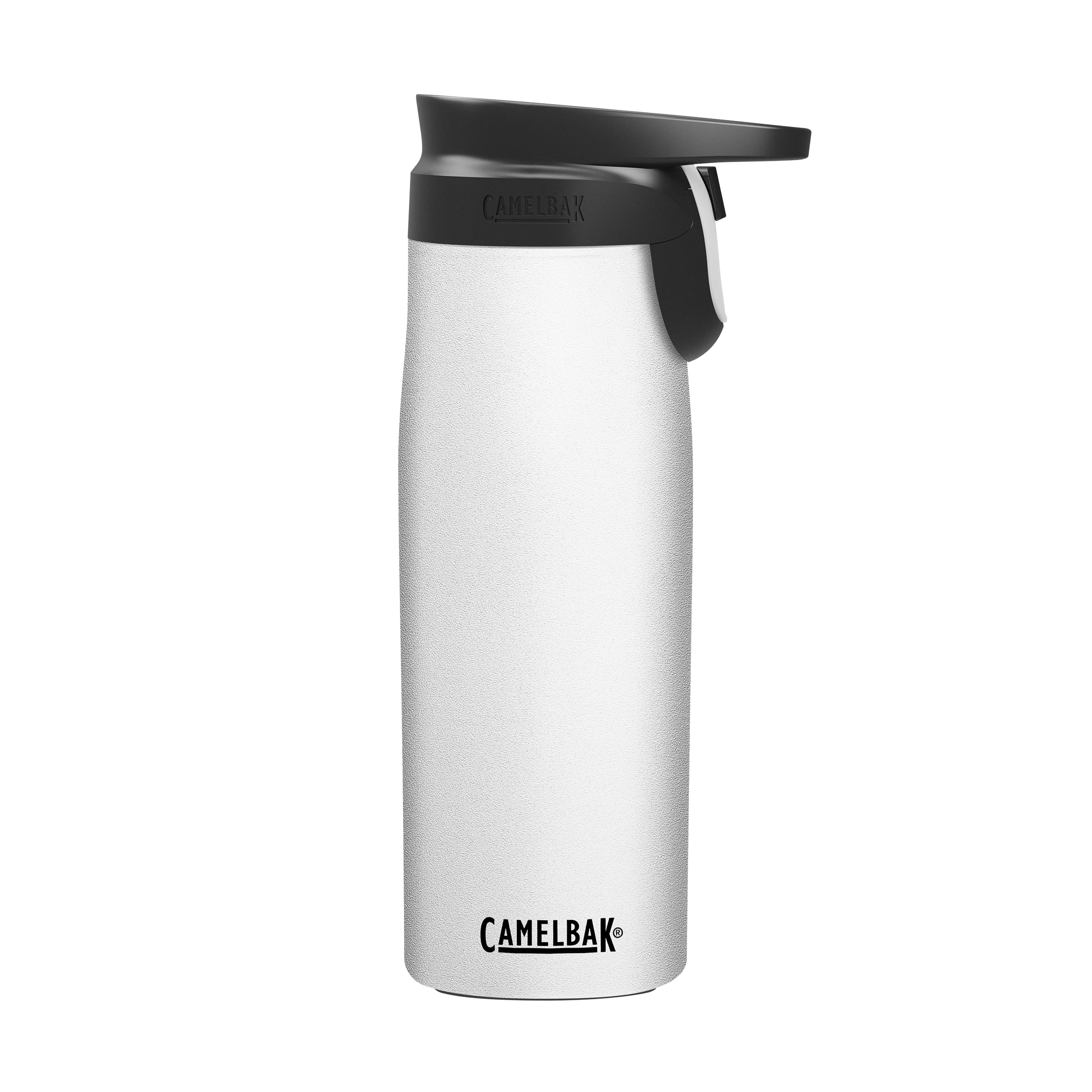 CamelBak Forge Flow Coffee & Travel Mug, Insulated Stainless Steel - Non-Slip Silicon Base - Easy One-Handed Operation - 20oz, W