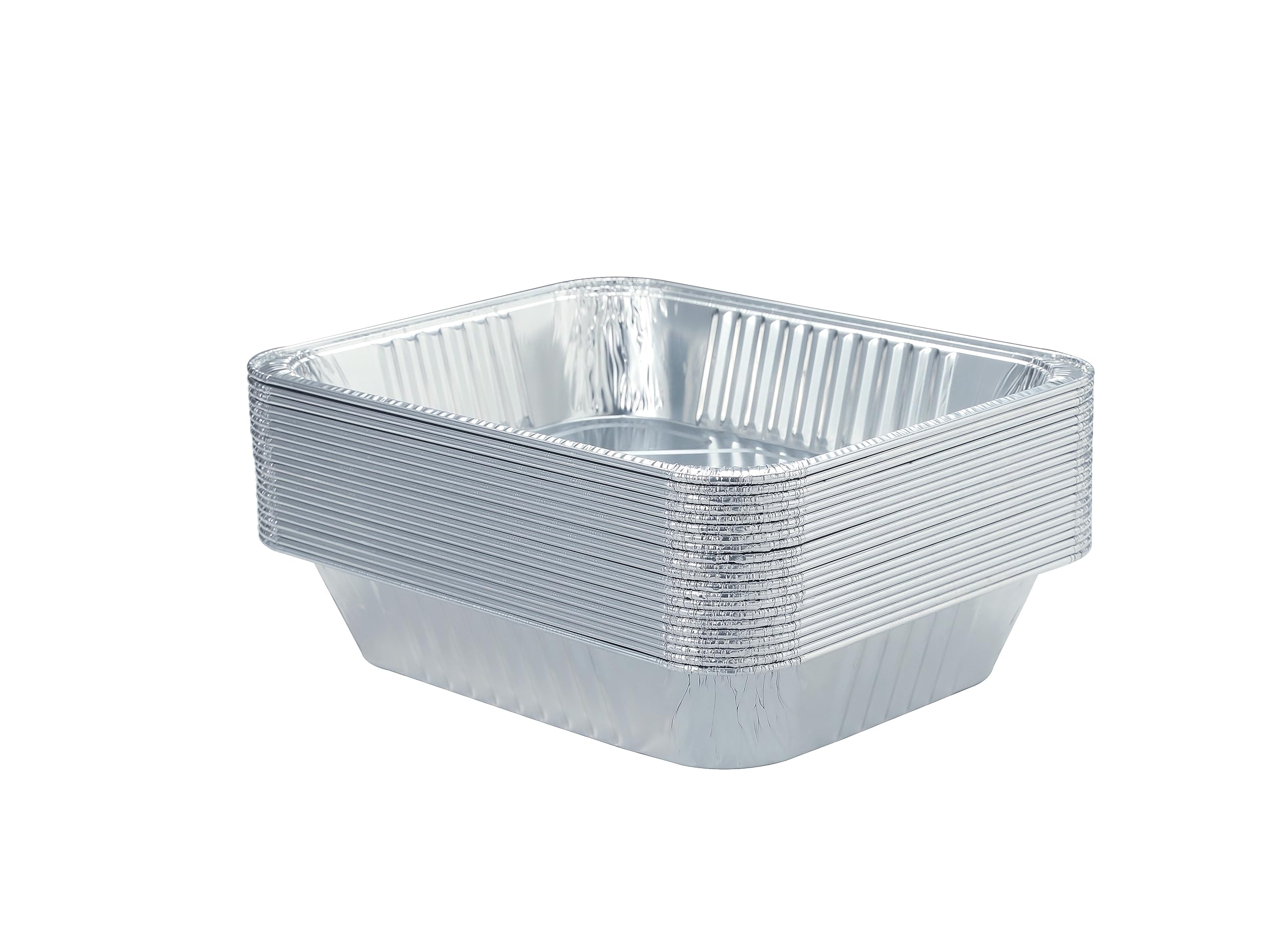 Waytiffer Aluminum Pans 9X13 Disposable Foil Pans (10 Pack) Half Size Deep Steam Table Pans Extra Thick For Baking, Cooking, Roa