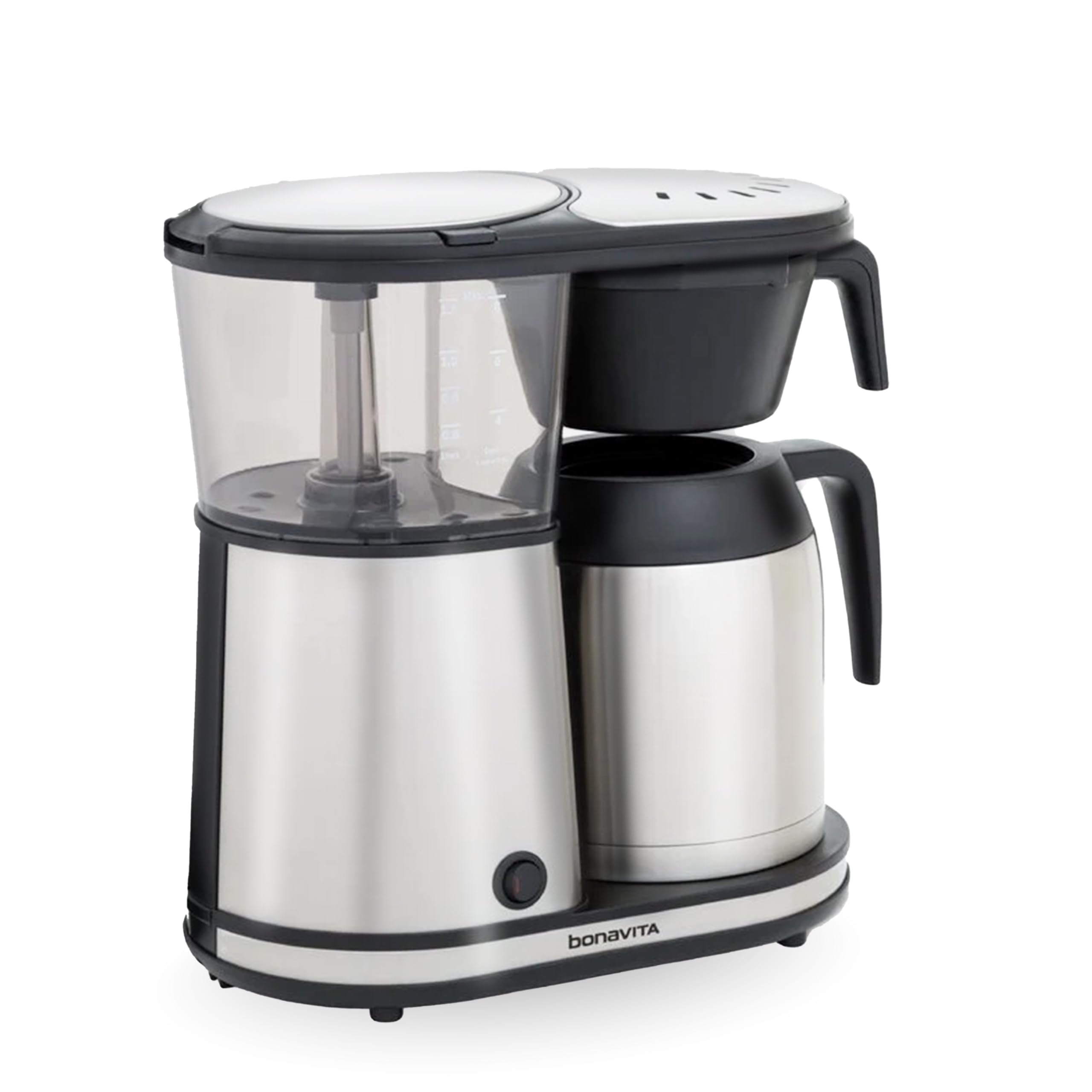 Bonavita Connoisseur 8-Cup One-Touch Coffee Maker Featuring Hanging Filter Basket and Thermal Carafe, BV1901TS, Stainless Steel,