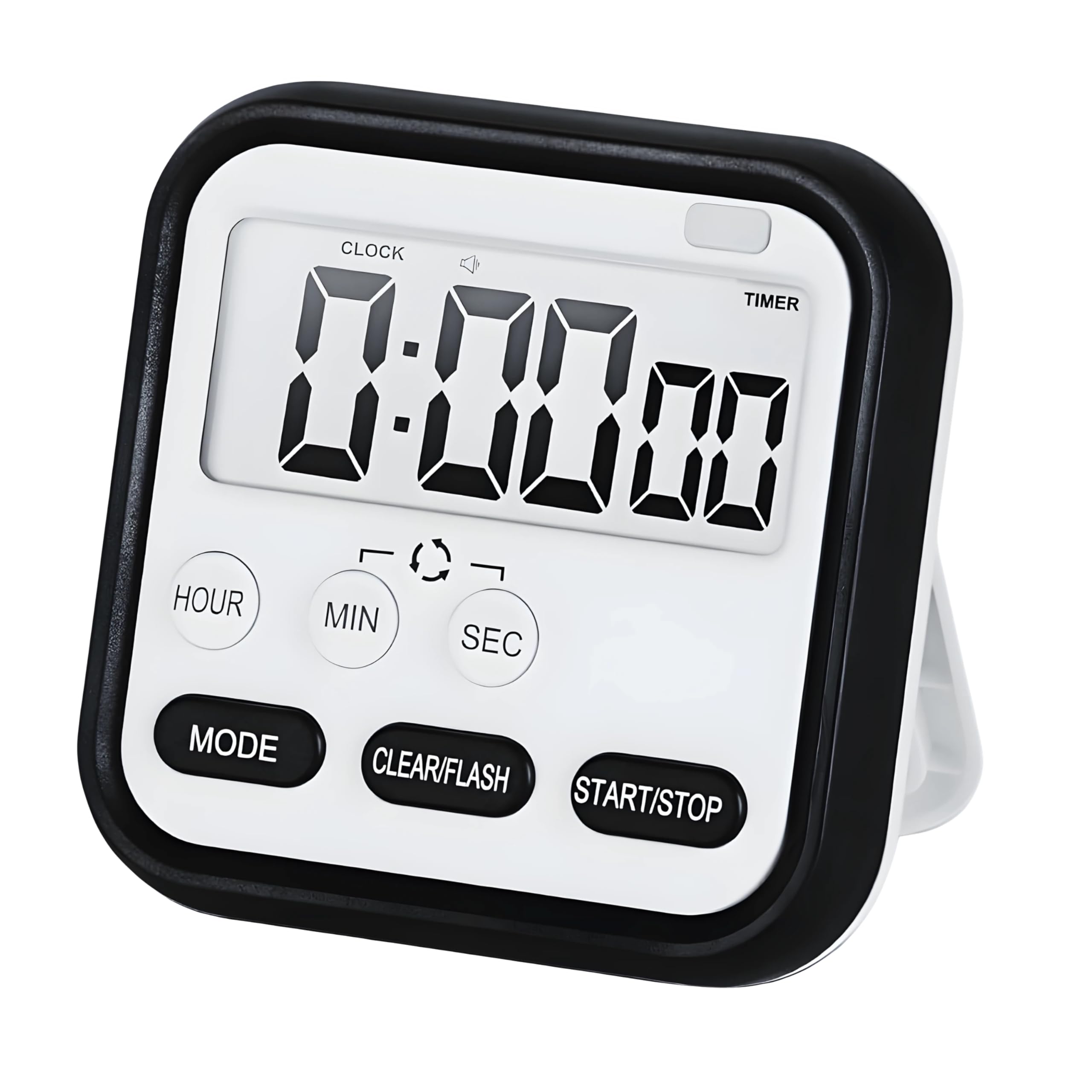 Xsky Digital Alarm Clock With Magnetic Back Loud Sound For Study Table, Kitchen & Office - Compact Table Watch, Pomodoro Timer, 