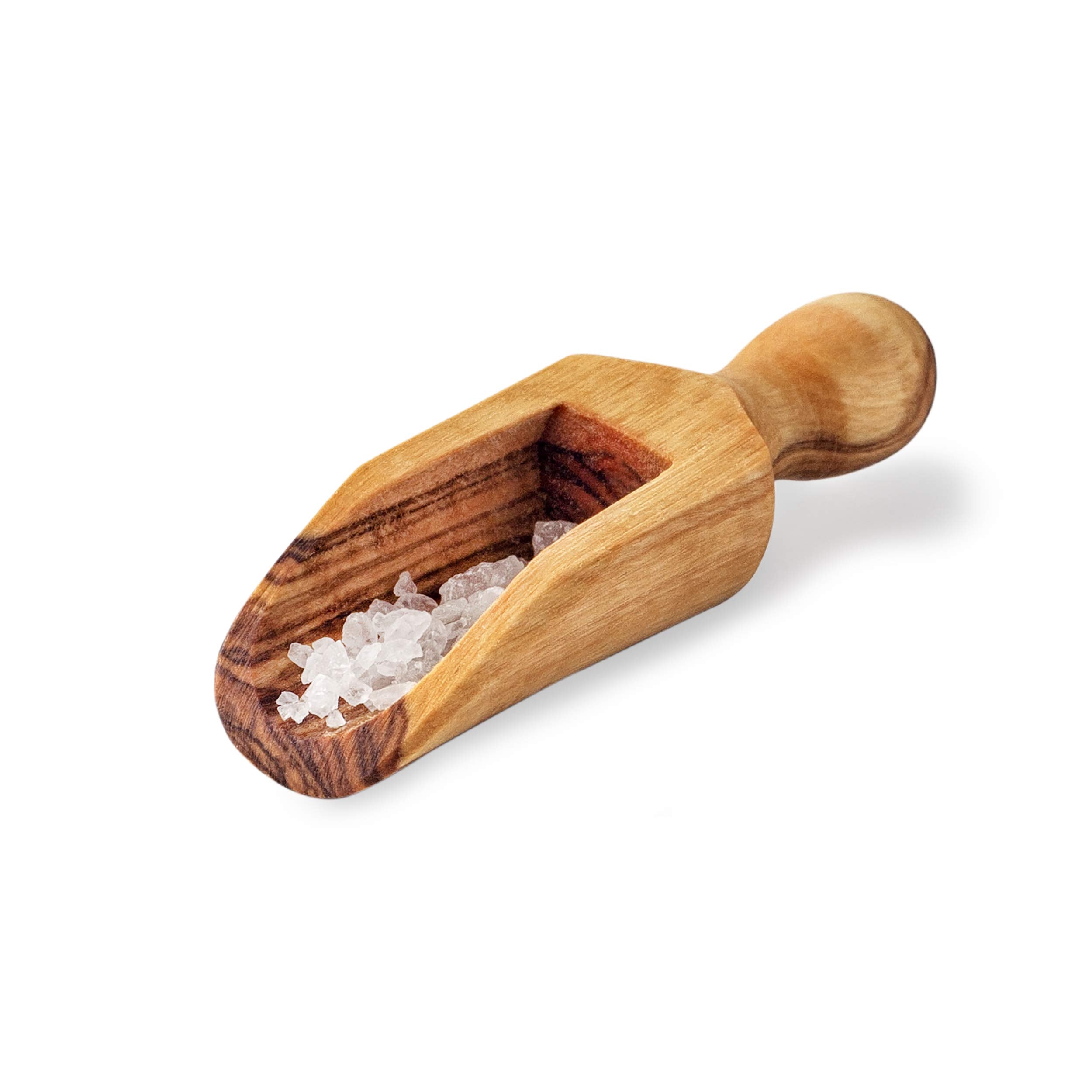 Forest Decor Wooden Scoop, Set Of 2, Bath Salt Scoop, Handcrafted Olive Wood Scoop, Rustic Kitchen And Bathroom Decor, Mini Scoo
