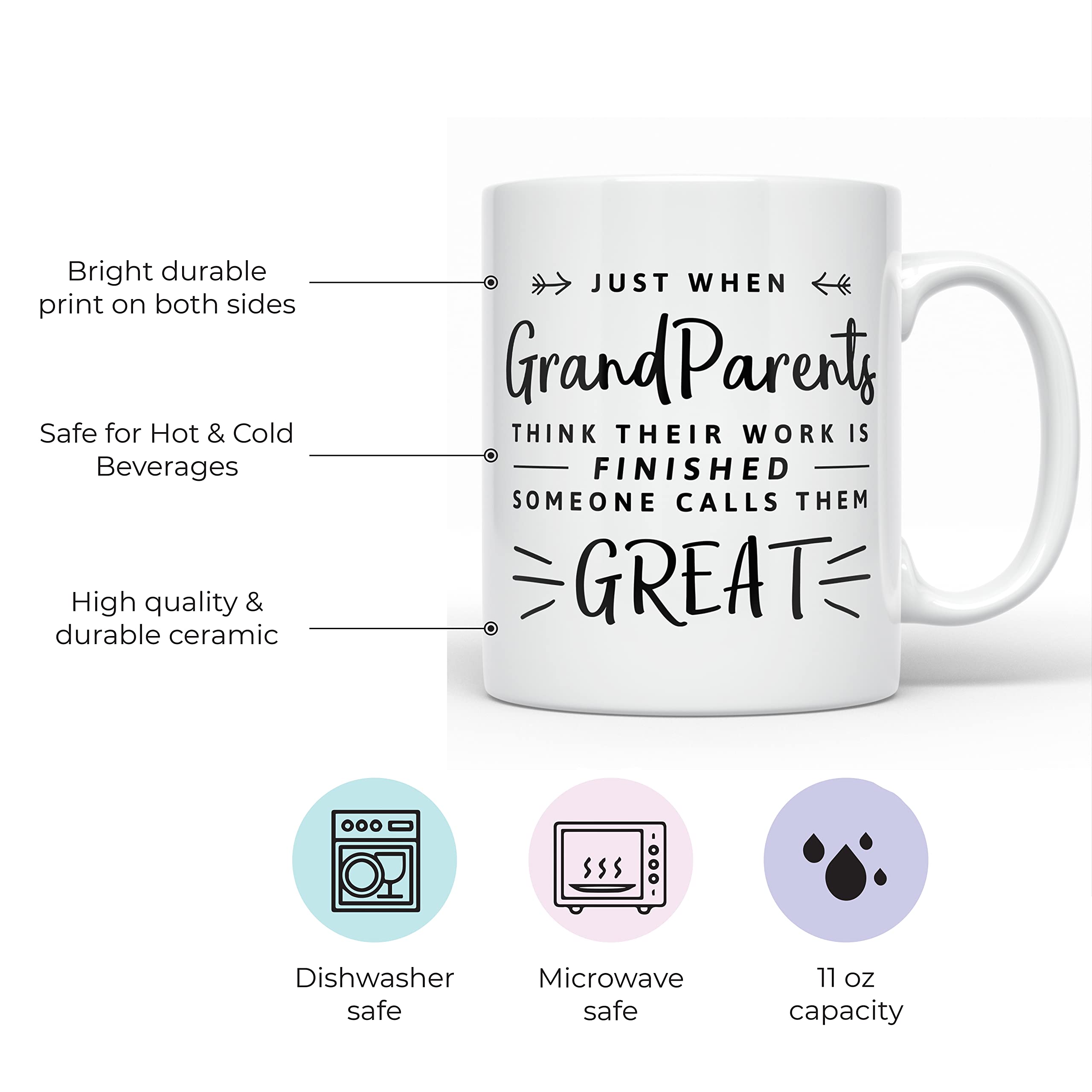Someone Calls Them Great - Funny Coffee Mug - Gift for Great-grandparents - Baby Announcement To Great-grandparents - Great-gran