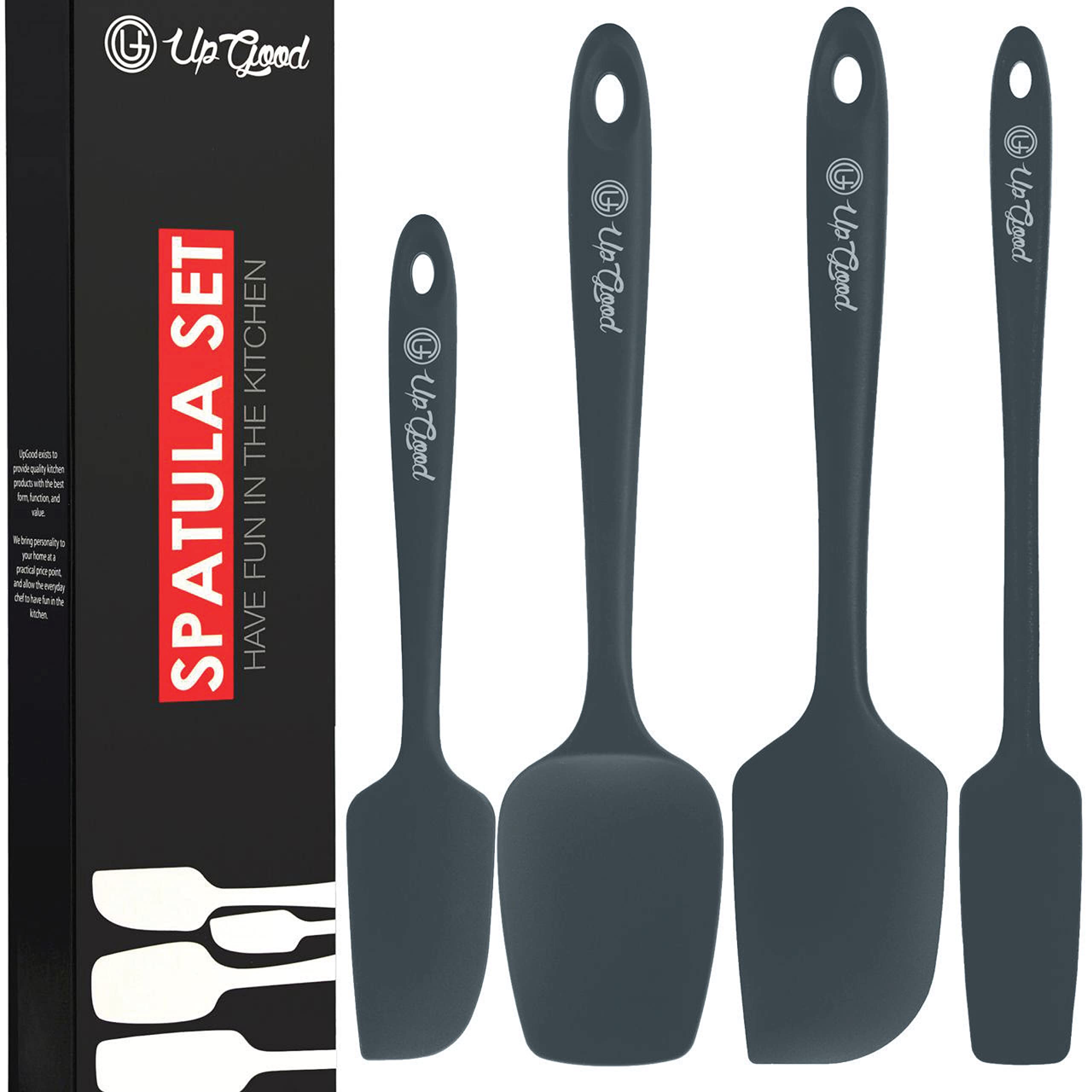 Upgood Silicone Spatula Set 600F - High Heat Resistant Nonstick, Small And Large Kitchen Spatulas - Flexible Bpa Free Profession