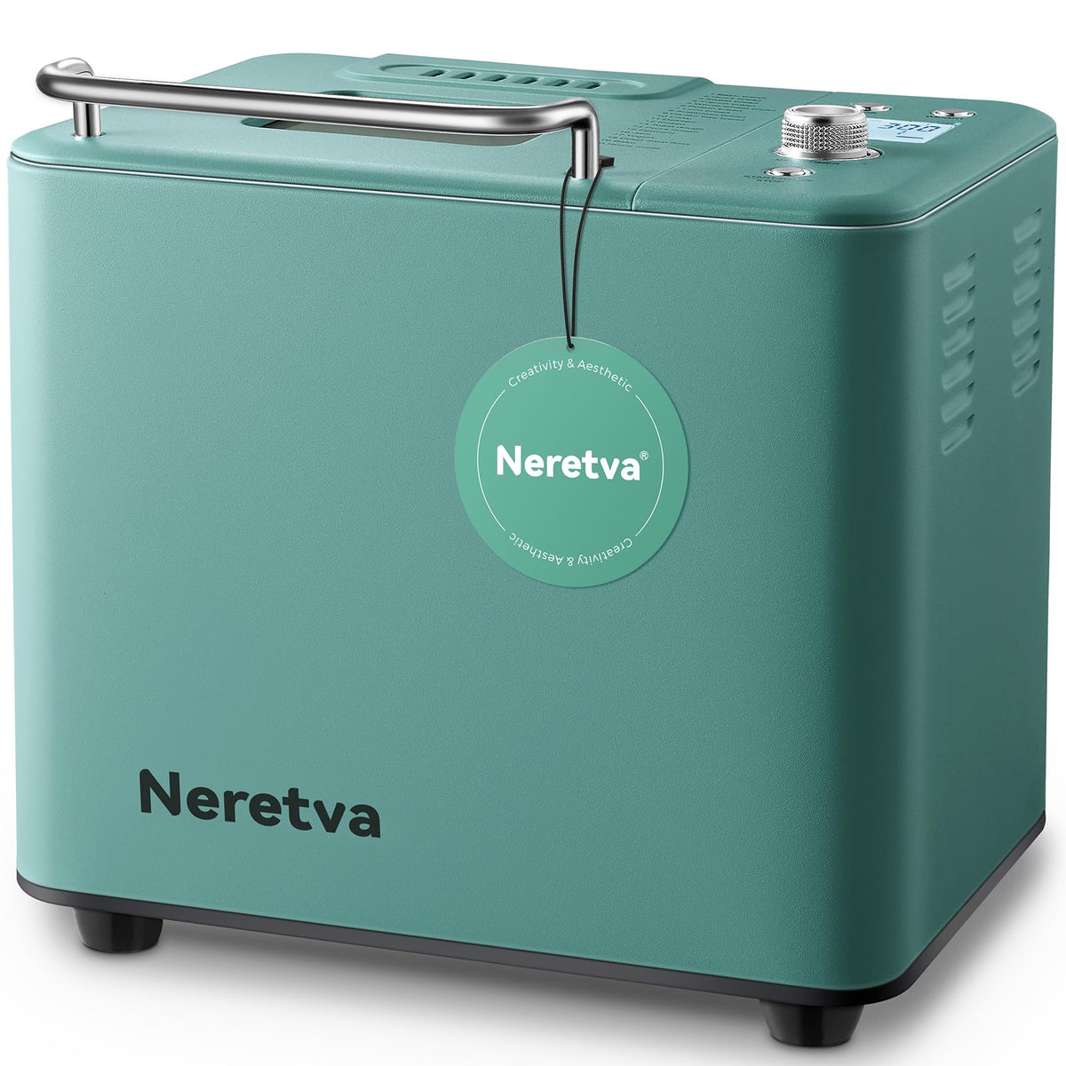 Neretva Bread Maker Machine, 20-In-1 2Lb Automatic Breadmaker With Gluten Free Pizza Sourdough Setting, Digital, Programmable, 1