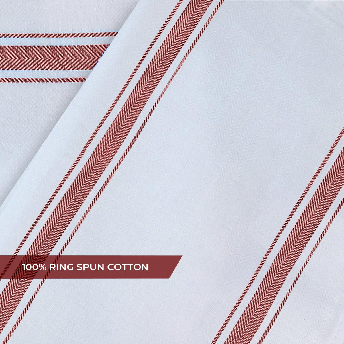 Avalon Dish Towels Set (Value Pack of 30) Size 15x25 Inch  100% Cotton Soft & Absorbent Linen Kitchen Towels  Tea Towels  Reusable Cleaning Cloths for Household Cleaning (Red)