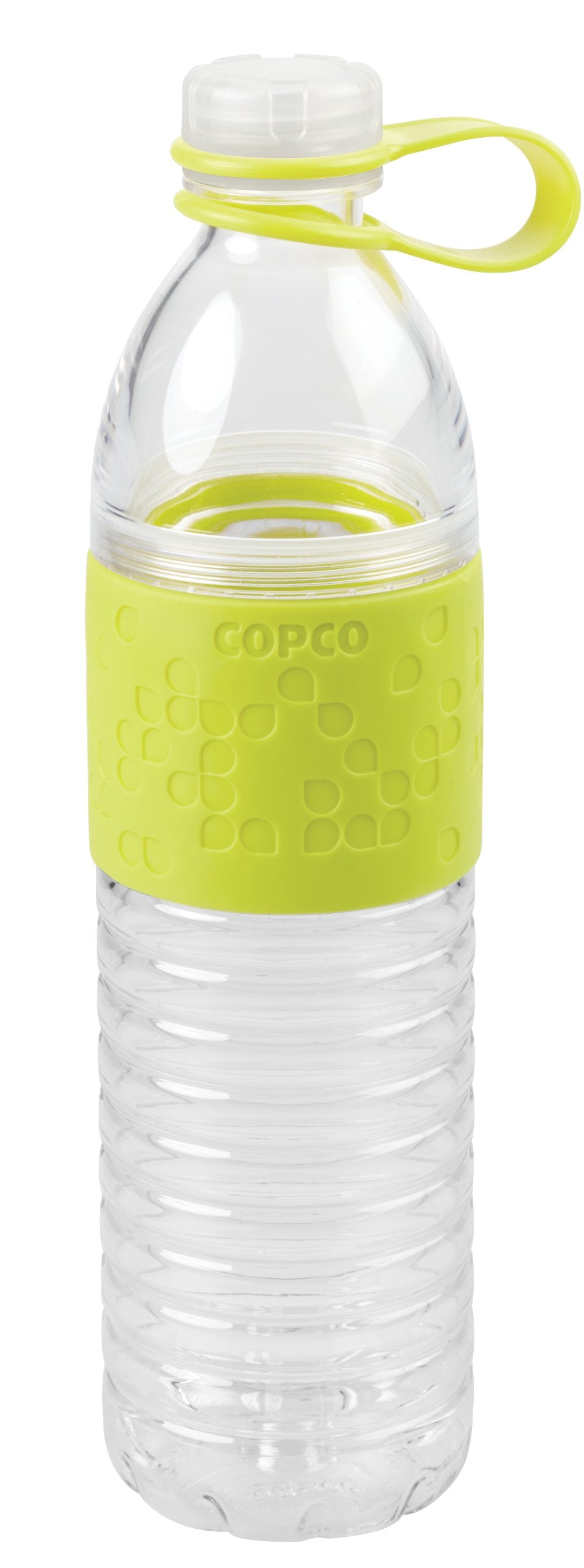 Copco Hydra Reusable Tritan Water Bottle With Spill Resistant Lid And Non-Slip Sleeve, 20-Ounce, Light Green