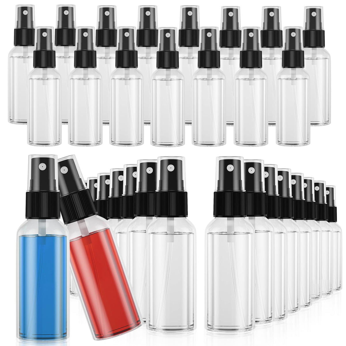 Bot Spray Ephech 50Pcs Small Spray Bottle, 3.4Oz/100Ml Travel Spray Bottle Clear ...