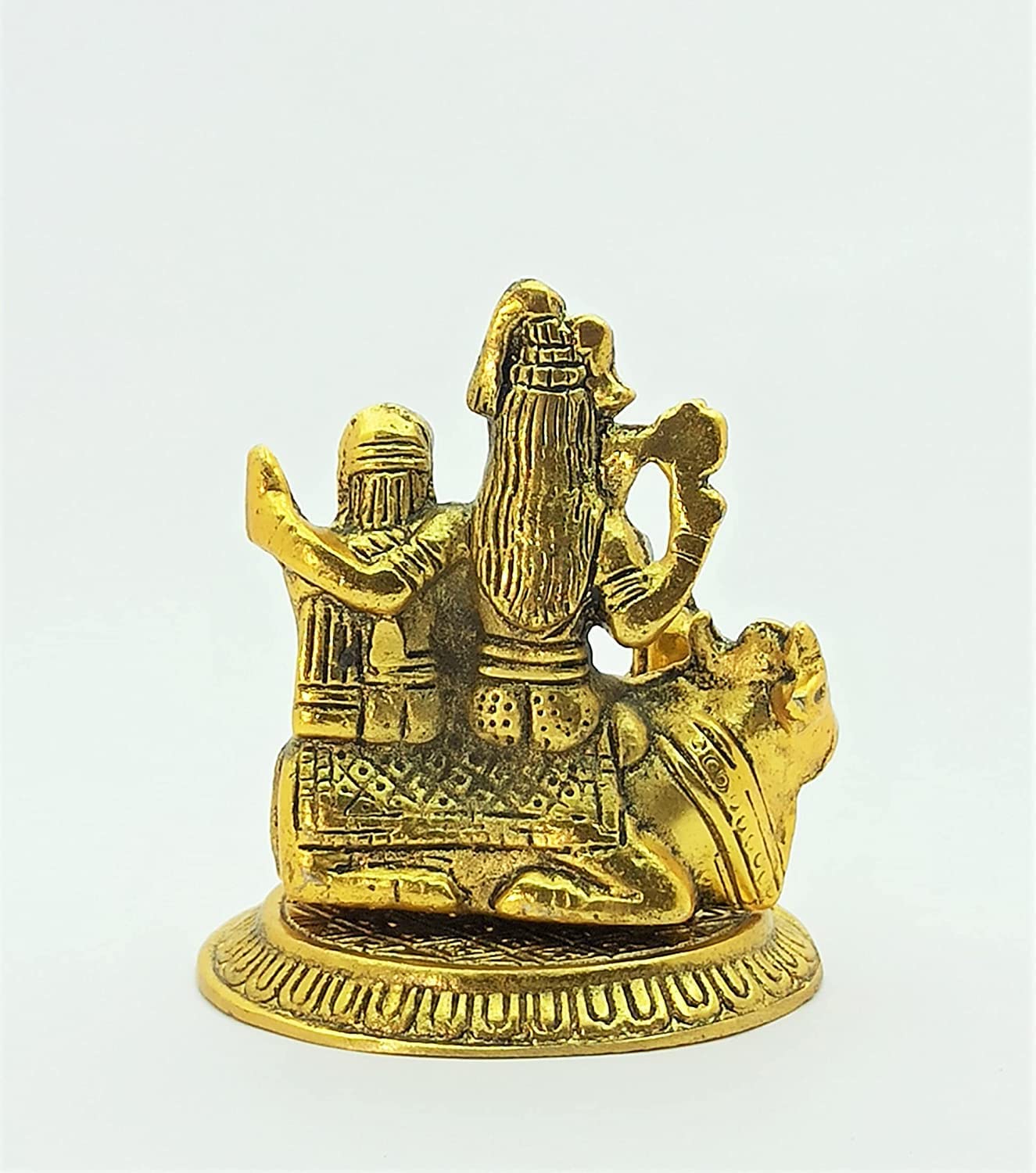 A&S Ventures Metal Shiva Family Idol Murti Statue Shiv Parvati Ganesh Kartik Idol Parivar For Home Puja, Living Room Temple