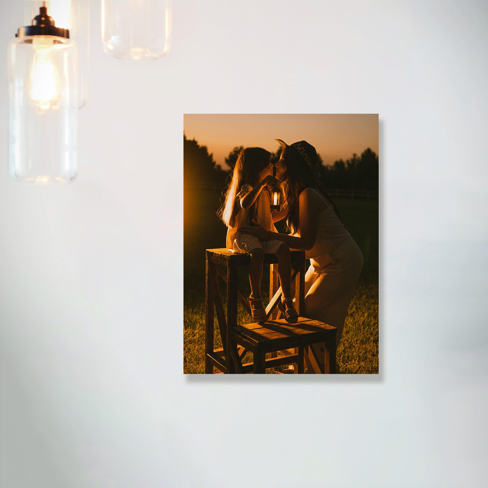Personalized Custom Canvas Prints (Framed Canvas, 8'' X 8'') - Custom Canvas Print With Your Photo - Perfect For Home Decor, Gif