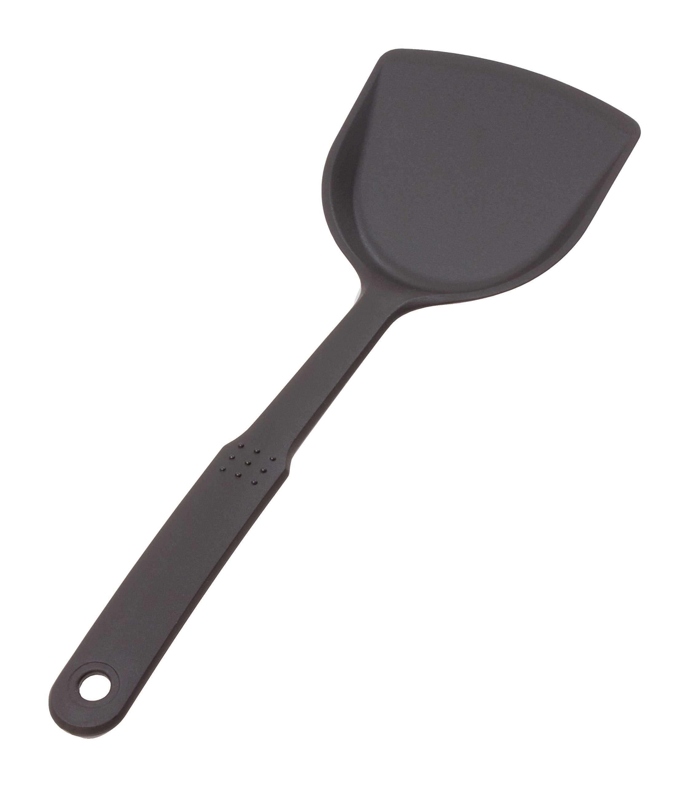 Crestware Nylon Solid Scoop Turner, 12'', Silver