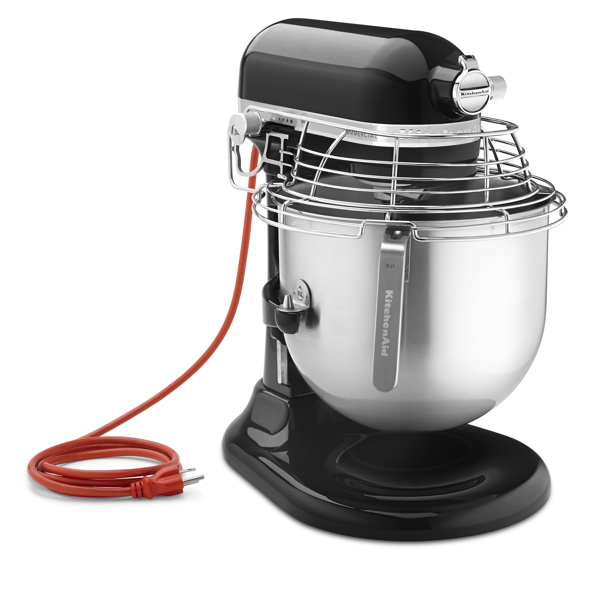 KitchenAid Commercial Series 8 Quart Bowl-Lift Stand Mixer with Stainless Steel Bowl Guard - KSMC895
