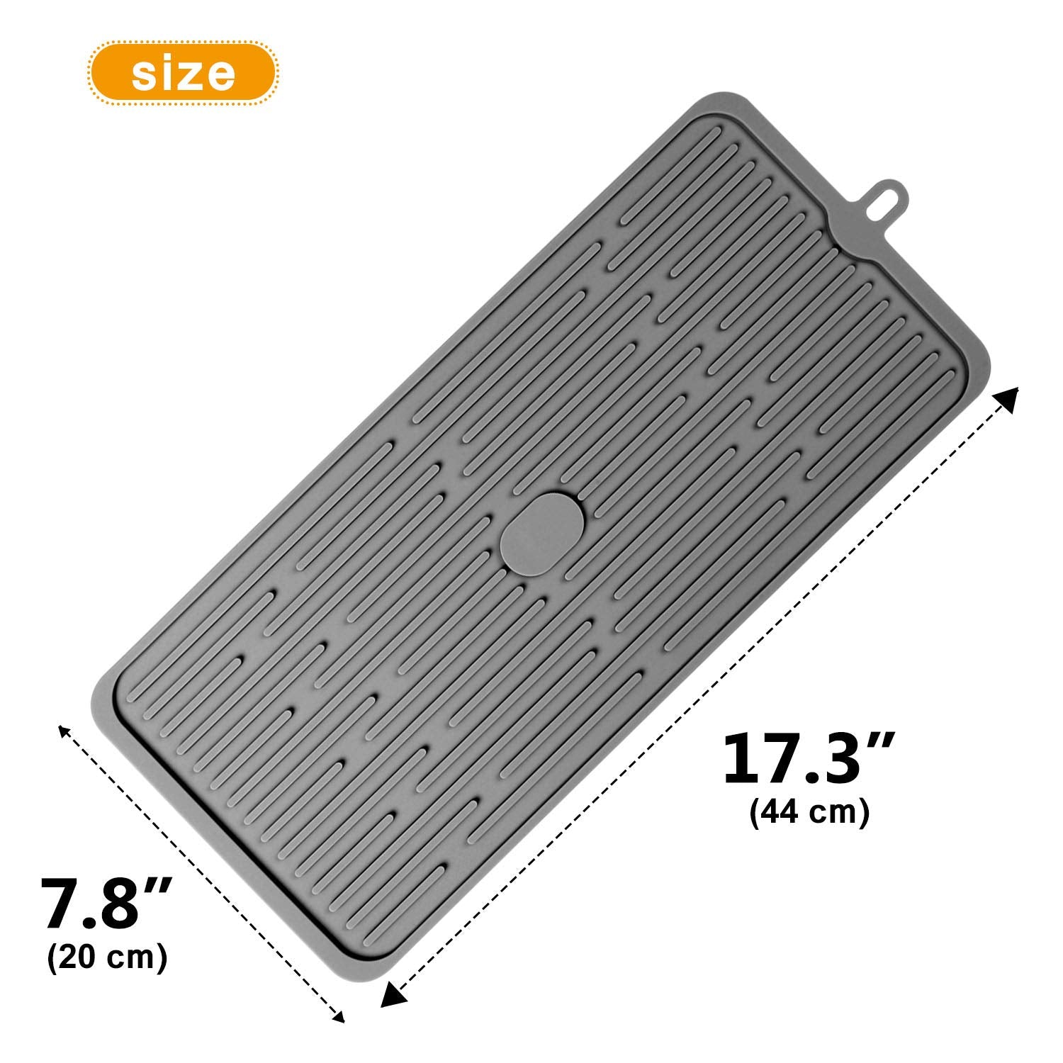 Silicone Dish Drying Mat 18   X8   , Heat Resistant Trivets For Kitchen Counter, Draining Mat, Sink Mat, Hot Pads For Multiple U