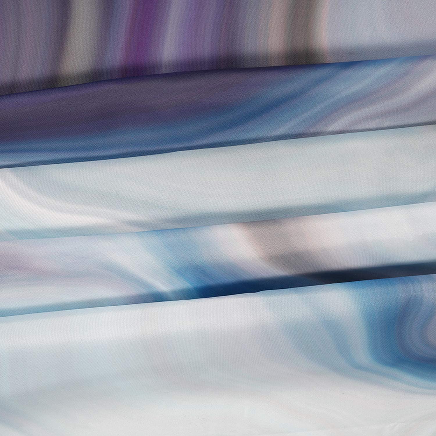 RosieLily Purple Marble Shower Curtain Set, 72"x72", Polyester, Includes 12 Hooks, Blue Abstract Bathroom Decor
