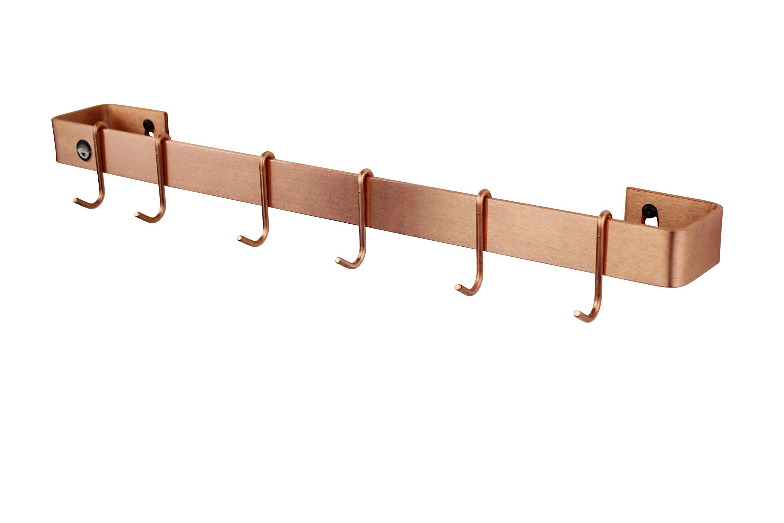 Enclume, Brushed Copper Handcrafted 30'' Utensil Bar Wall Rack (Wr2 Scp)