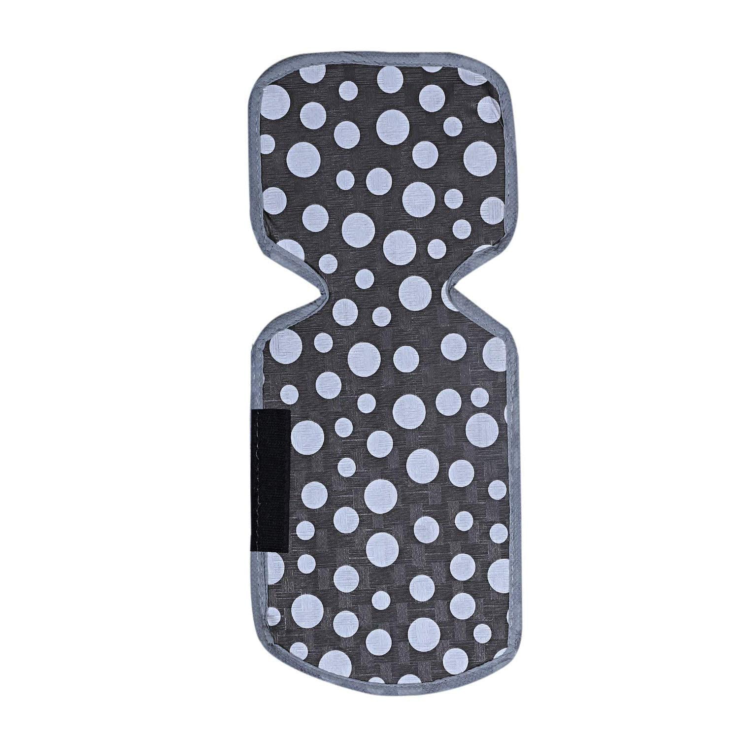 Kuber Industries Dots Design Combo Pvc 3 Pieces Fridge Mats, 2 Piece Handle Cover And 1 Piece Fridge Top Cover(Grey)