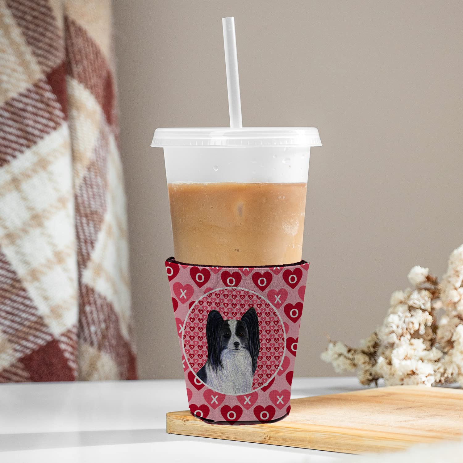 Papillon  Red Solo Cup Beverage Insulator Hugger