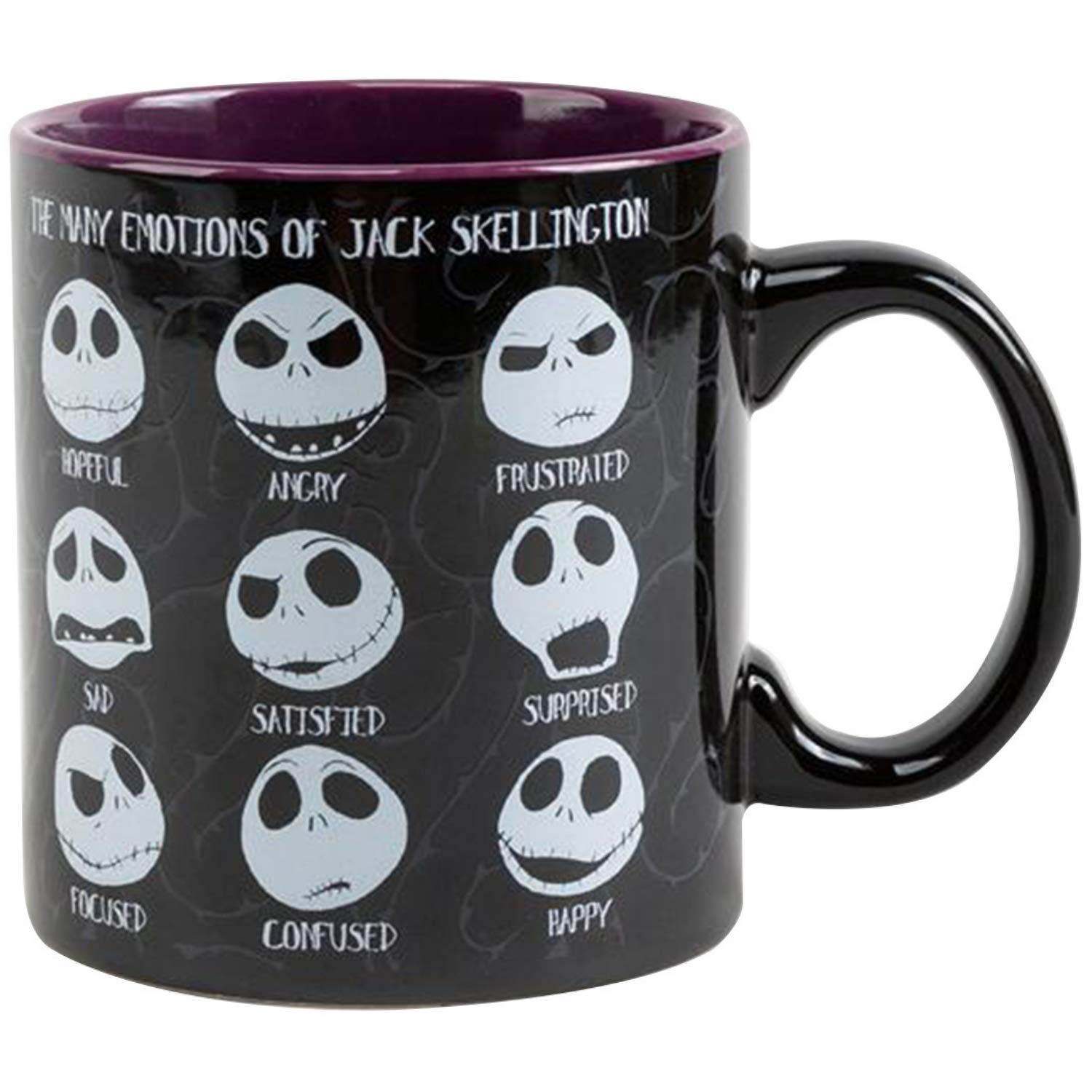 Silver Buffalo Disney Nightmare Before Christmas Jack Emotions Ceramic Mug, 20 Ounces