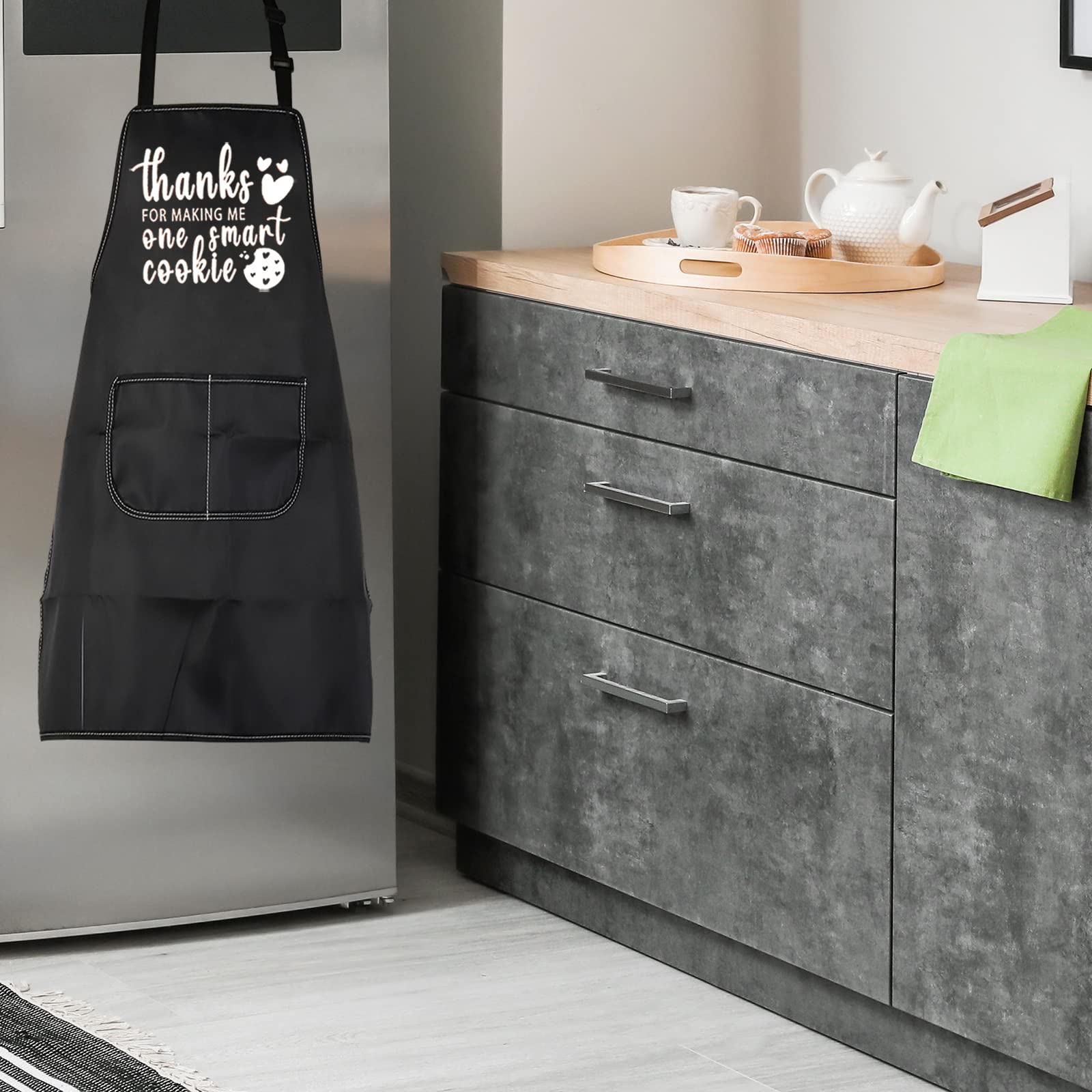 Levlo Teacher Appreciation Gift Thanks For Making Me One Smart Cookie Aprons Thanksgiving Gifts (Smart Cookie)