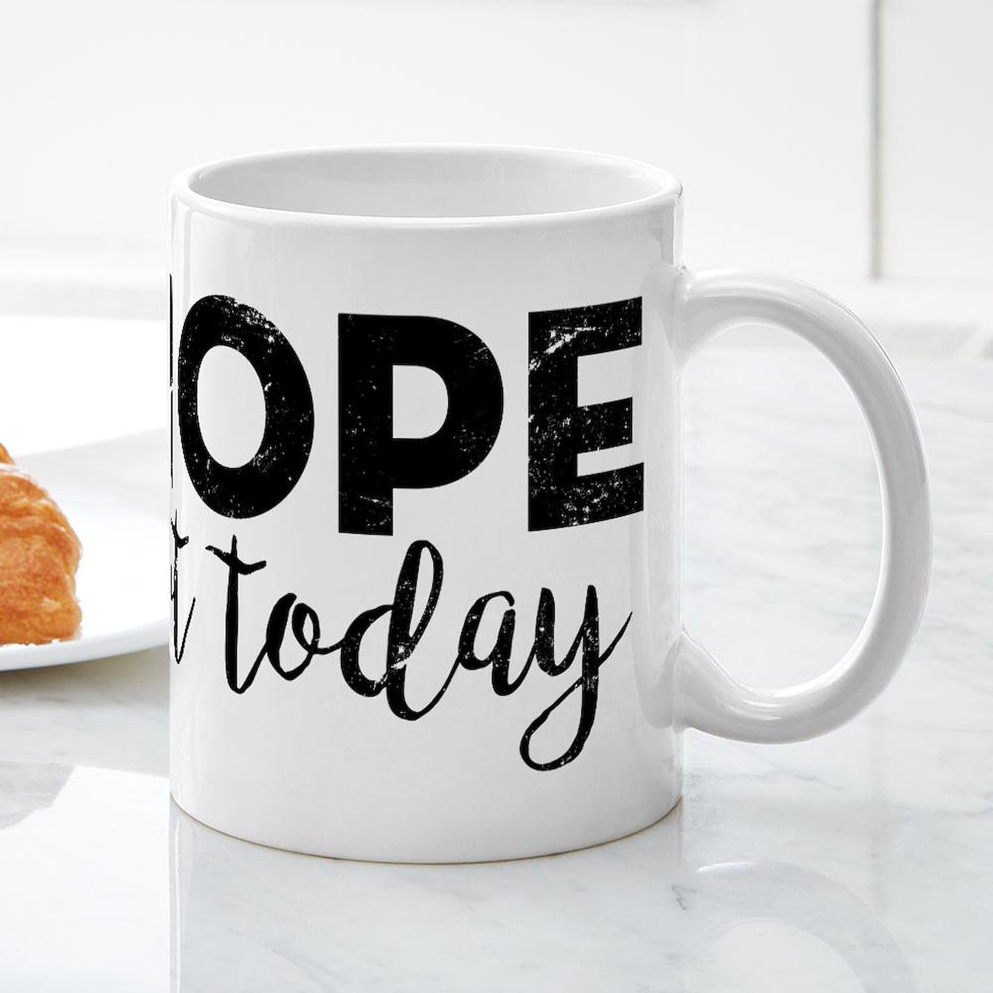 CafePress Nope Not Today 11 oz (325 ml) Ceramic Coffee Mug