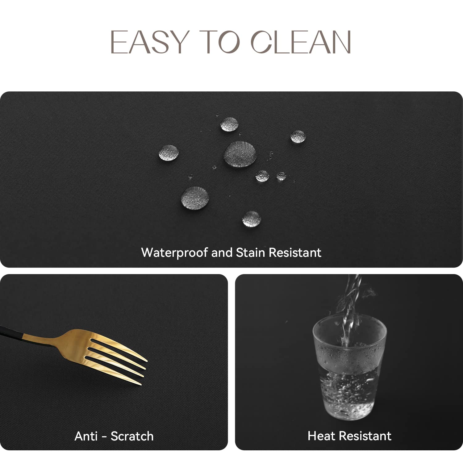 Romanstile Rectangle Tablecloth - Waterproof And Wrinkle Resistant Washable Polyester Table Cloth For Kitchen Dining/Party/Weddi