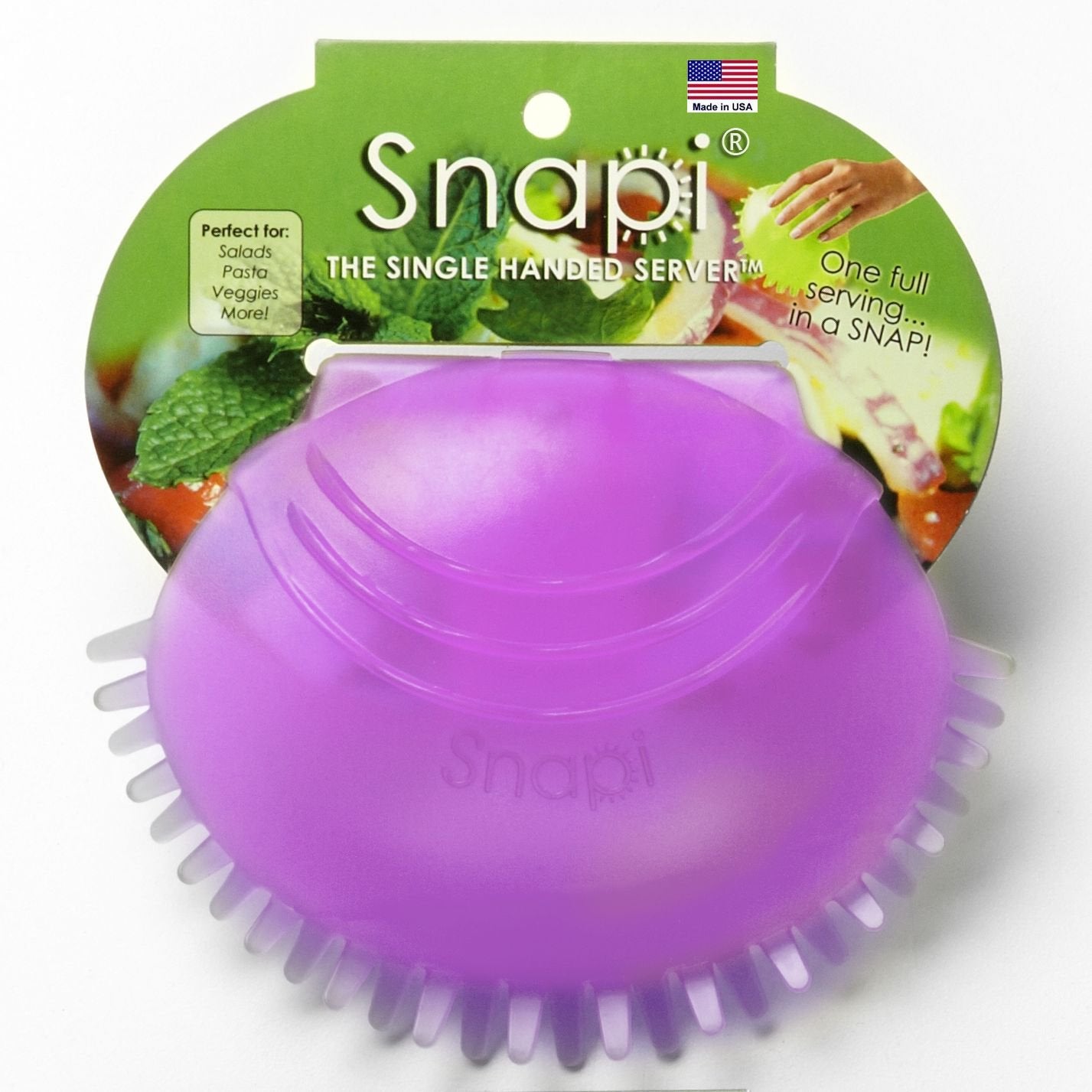 Snapi - The Single Handed Salad Server - Grape