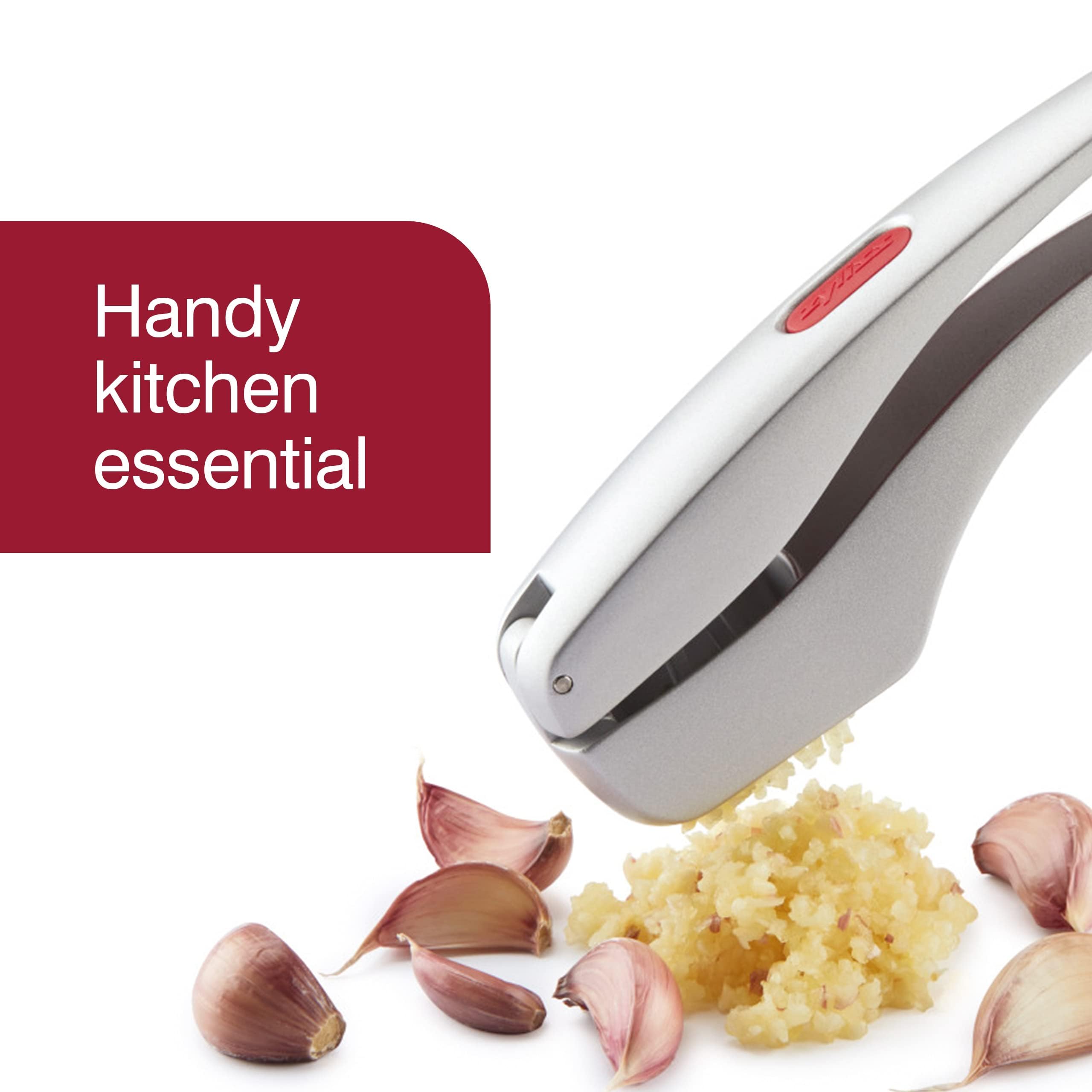 Zyliss Susi 3 Garlic Press - Aluminium Garlic Press With Built-In Cleaning Tool - Kitchen Gadget Essentials - Garlic Crusher, Mi