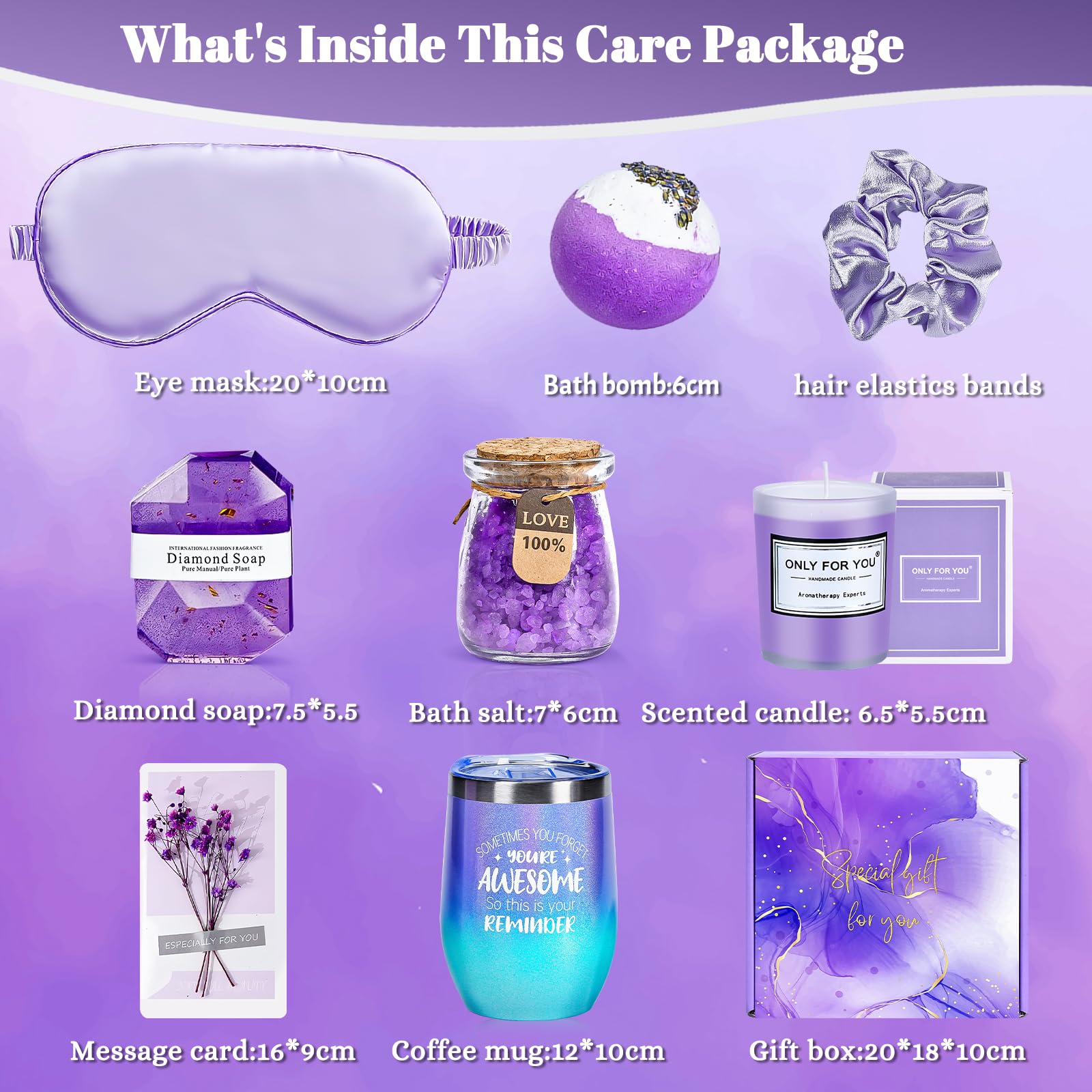 Gifts For Women, Mom, Wife, Girlfriend, Sister, Her- Happy Birthday, Christmas, Valentine'S Day, Mothers Day Gifts - Lavender Sp