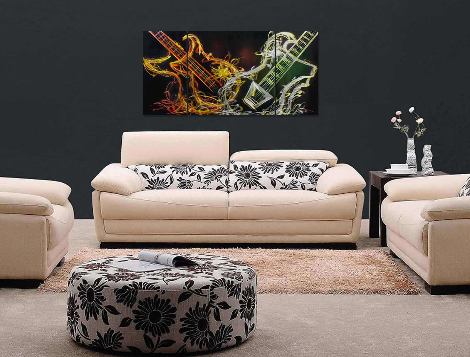 Metal Artscape Ma10113 39 X 20 In Electric Soul 3-Paneled Handmade Metal Wall Art