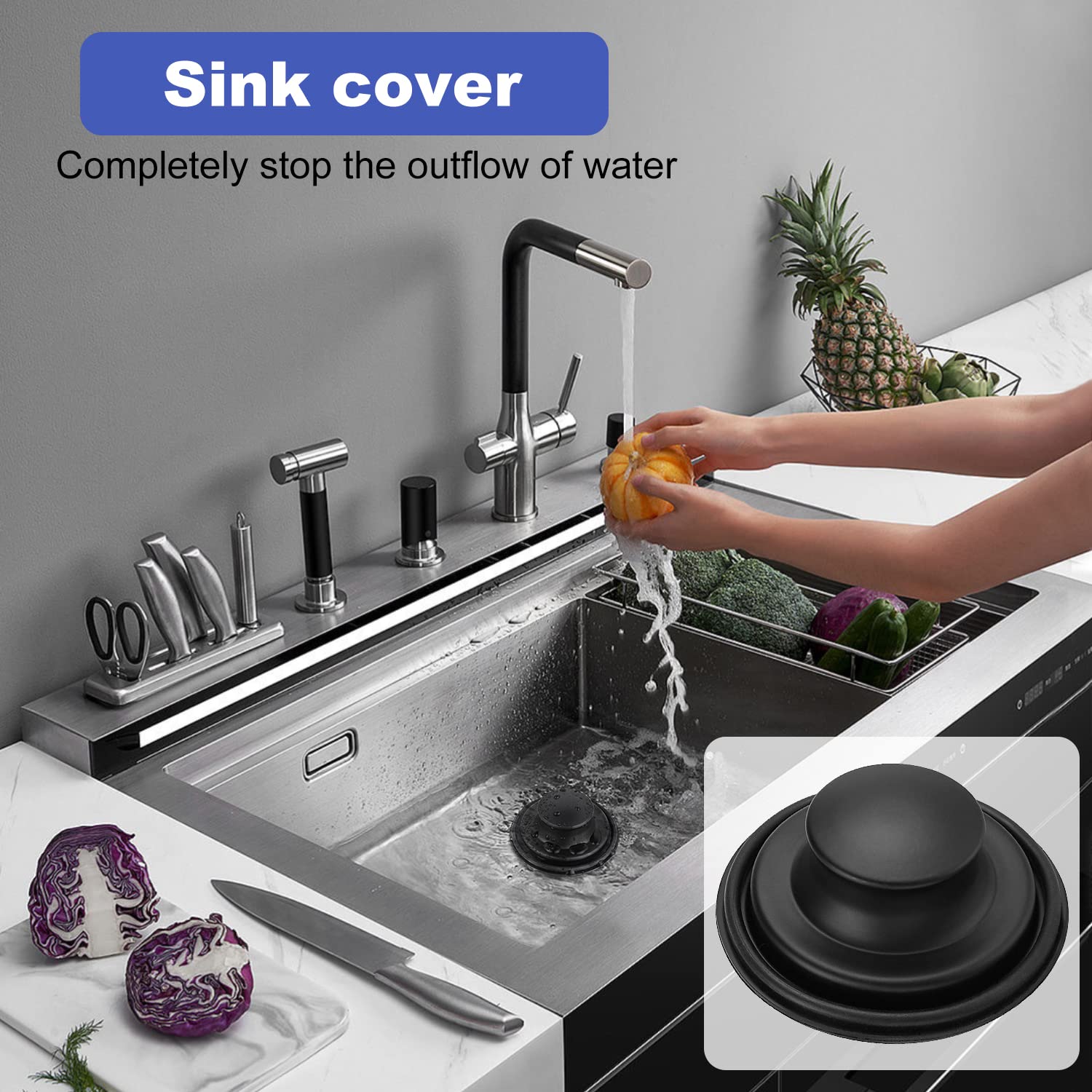 Kitchen Sink Drain Strainer 3 Pack Stainless Steel Sink Stopper, Anti-Clogging Kitchen Sink Drain Basket For Kitchen Sink Strain