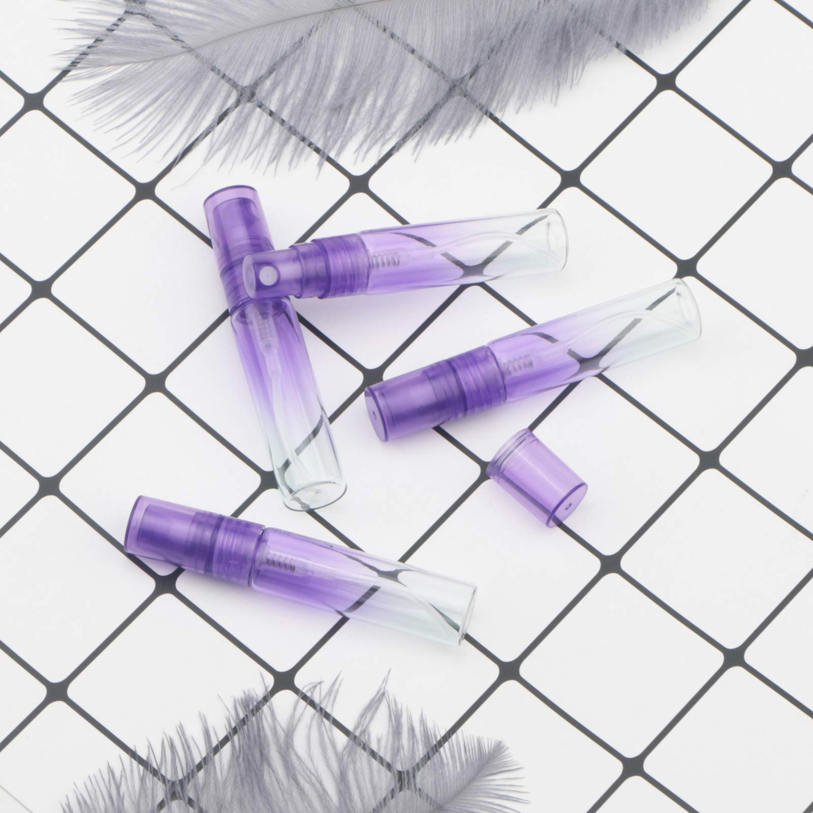 Kesell 20Pack 5Ml Spray Bottle Gradient Colored Refillable Empty Spray Bottle Small Fine Mist Spray Bottle Mini Perfume Bottles
