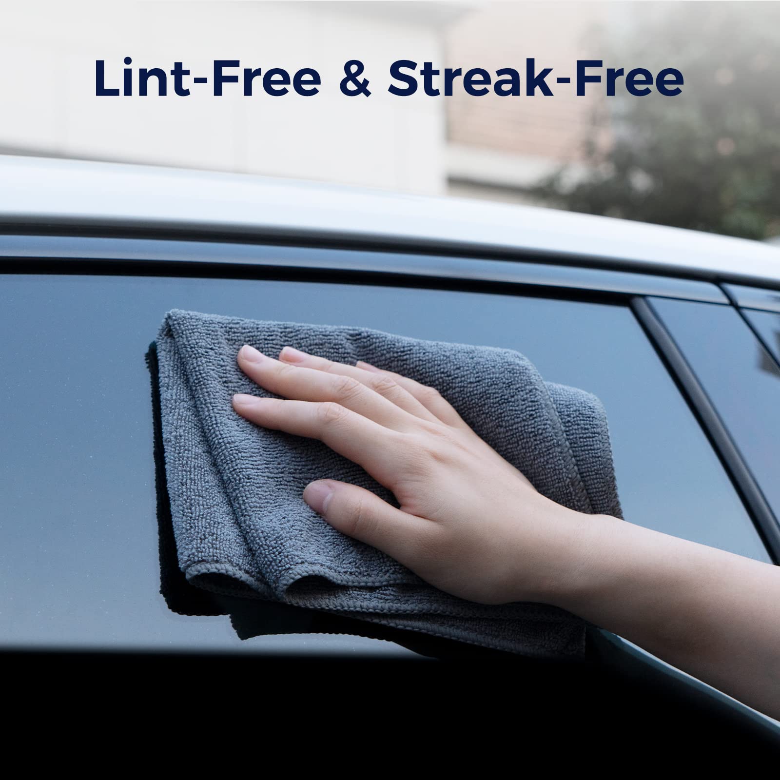 Click Clean Microfiber Cleaning Cloths, 24-Pack, Size 12'' X 16'', Lint-Free, Streak-Free, Reusable Cleaning Towels For Cleaning