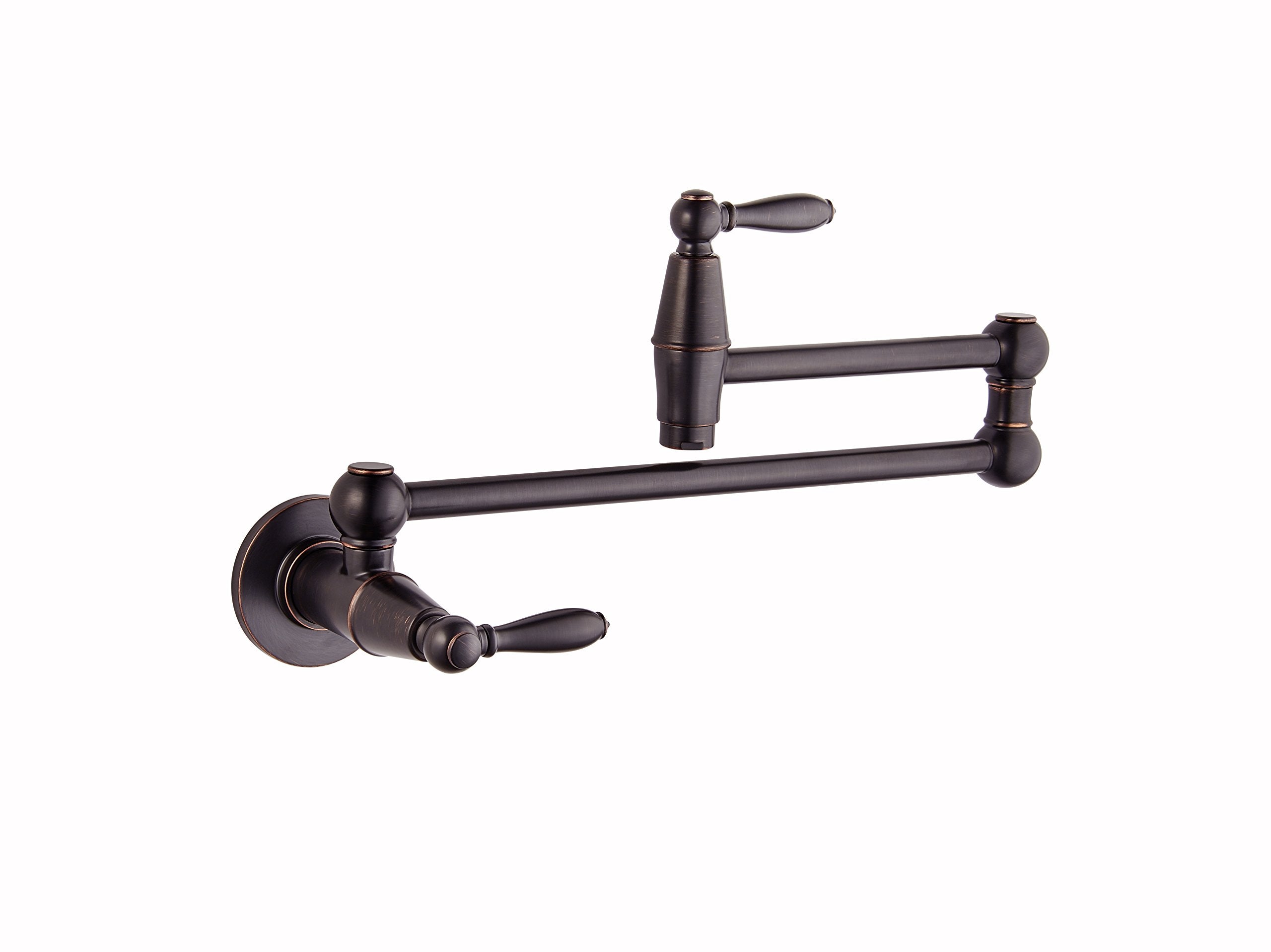 Pfister Port Haven Pot Filler Faucet, Wall Mounted Kitchen Faucet, Tuscan Bronze Gt533Tdy