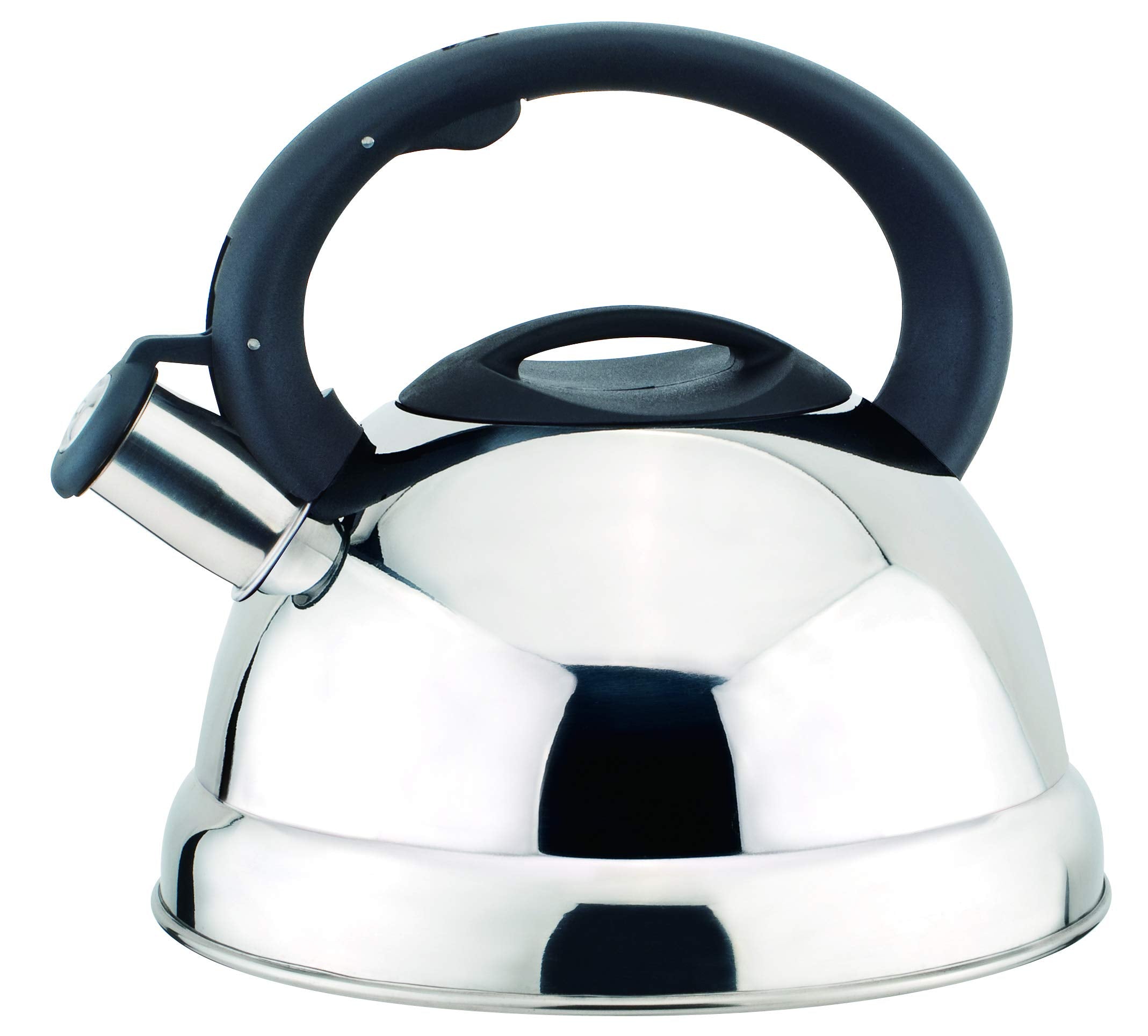 Tea Kettle - Whistling Tea Pot For Stovetop - Stainless Steel 3 Liter With Nylon Handle