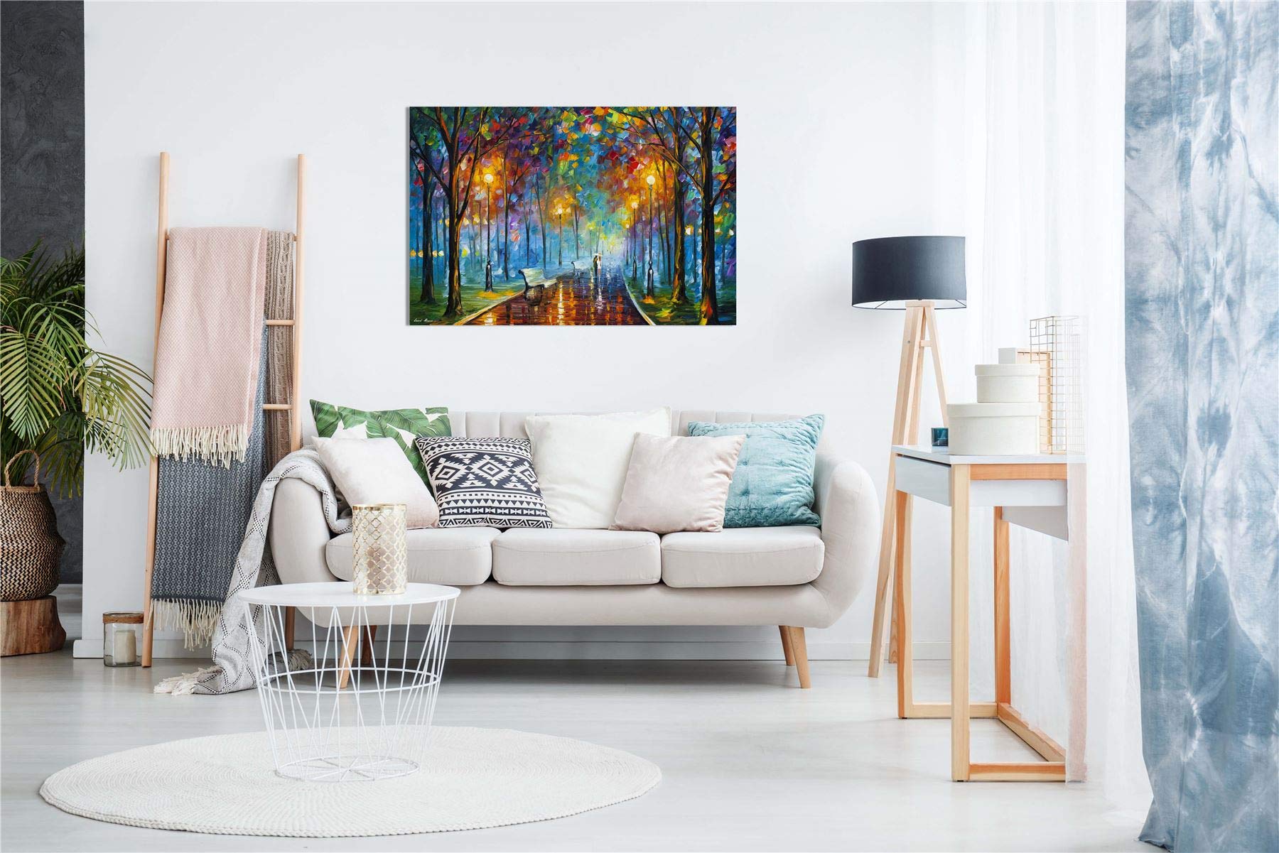 Misty Mood By Leonid Afremov Canvas Wall Art Picture Print For Home Decor (30X20)
