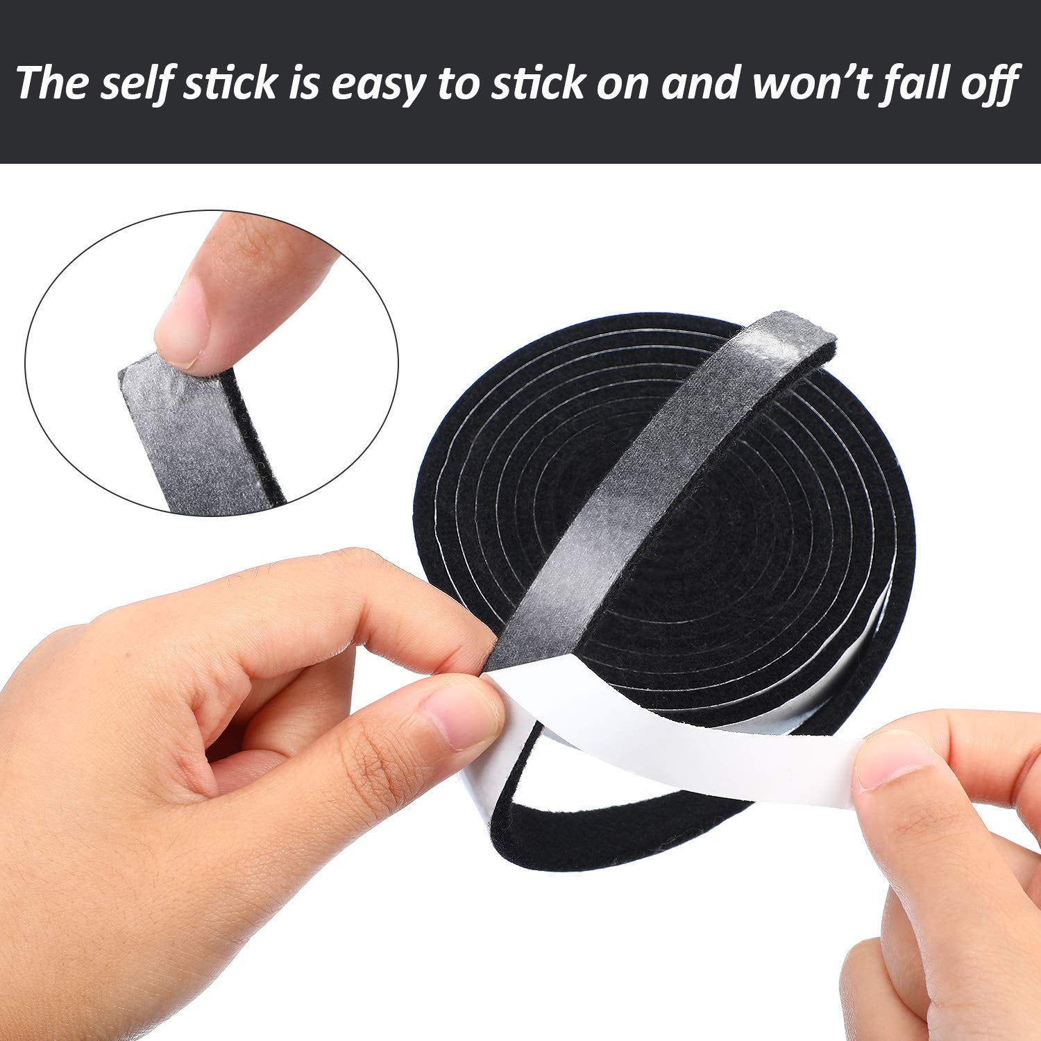 BBQ Gasket Black Grill Tape High Temp Grill Seal Self Stick Gasket  7.5 Ft Length 1/8 Inch Thickness (2  0.5 Inch Wide)