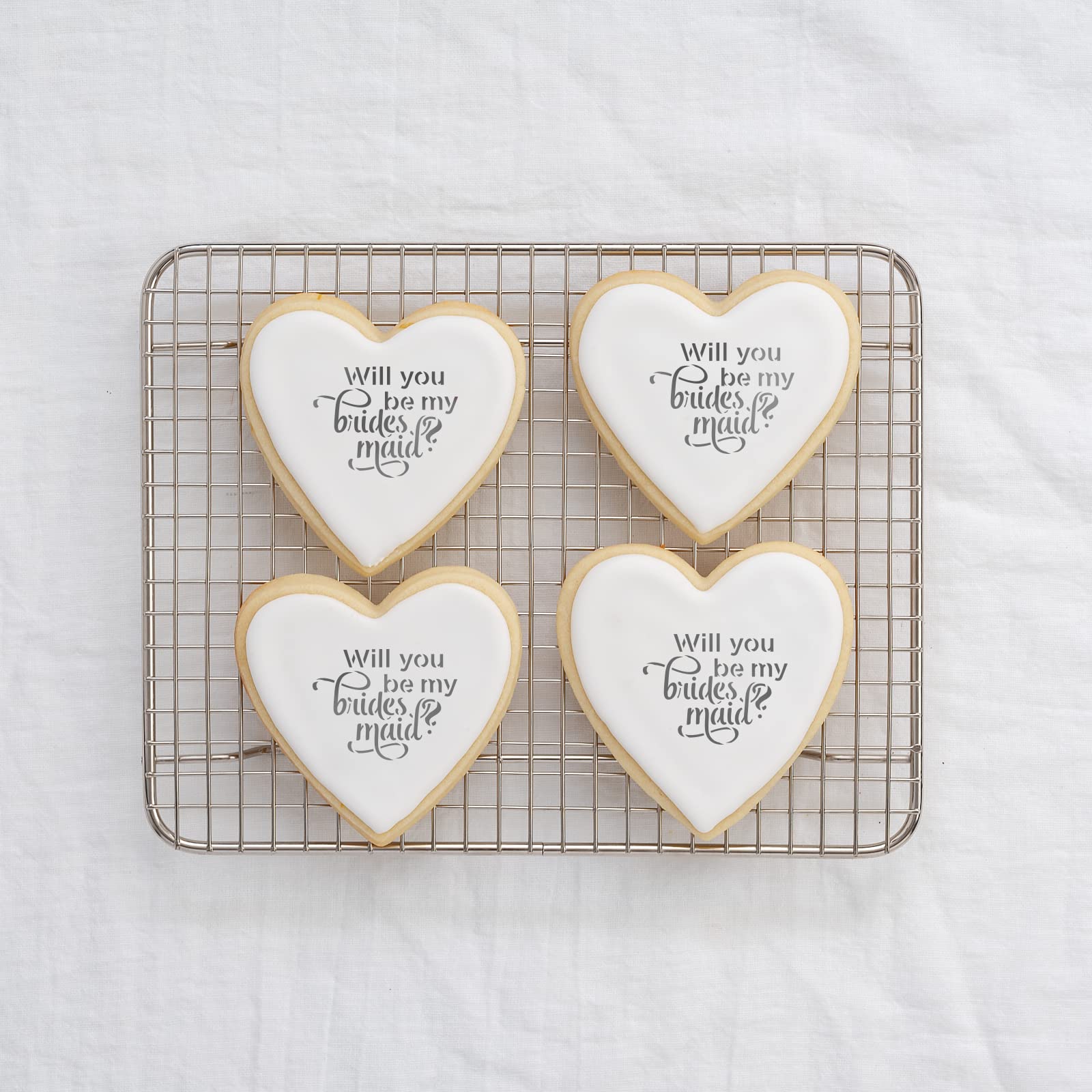 Will You Bridesmaid Cookie Stencil - Wedding Stencils, Cookie Stencils, Wedding Cookie, Pyo Stencil, Bridesmaid Stencil