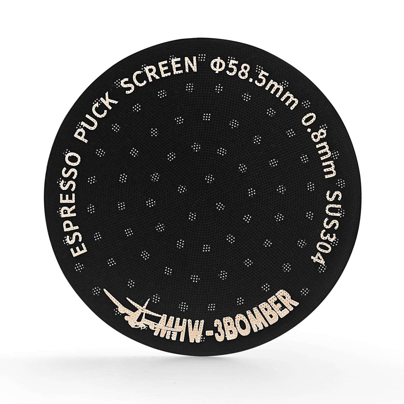 Mhw-3Bomber 58.5Mm Espresso Puck Screen Metal Espresso Filter Reusable Coffee Filters For 58Mm Portafilter Basket 0.8Mm Thicknes