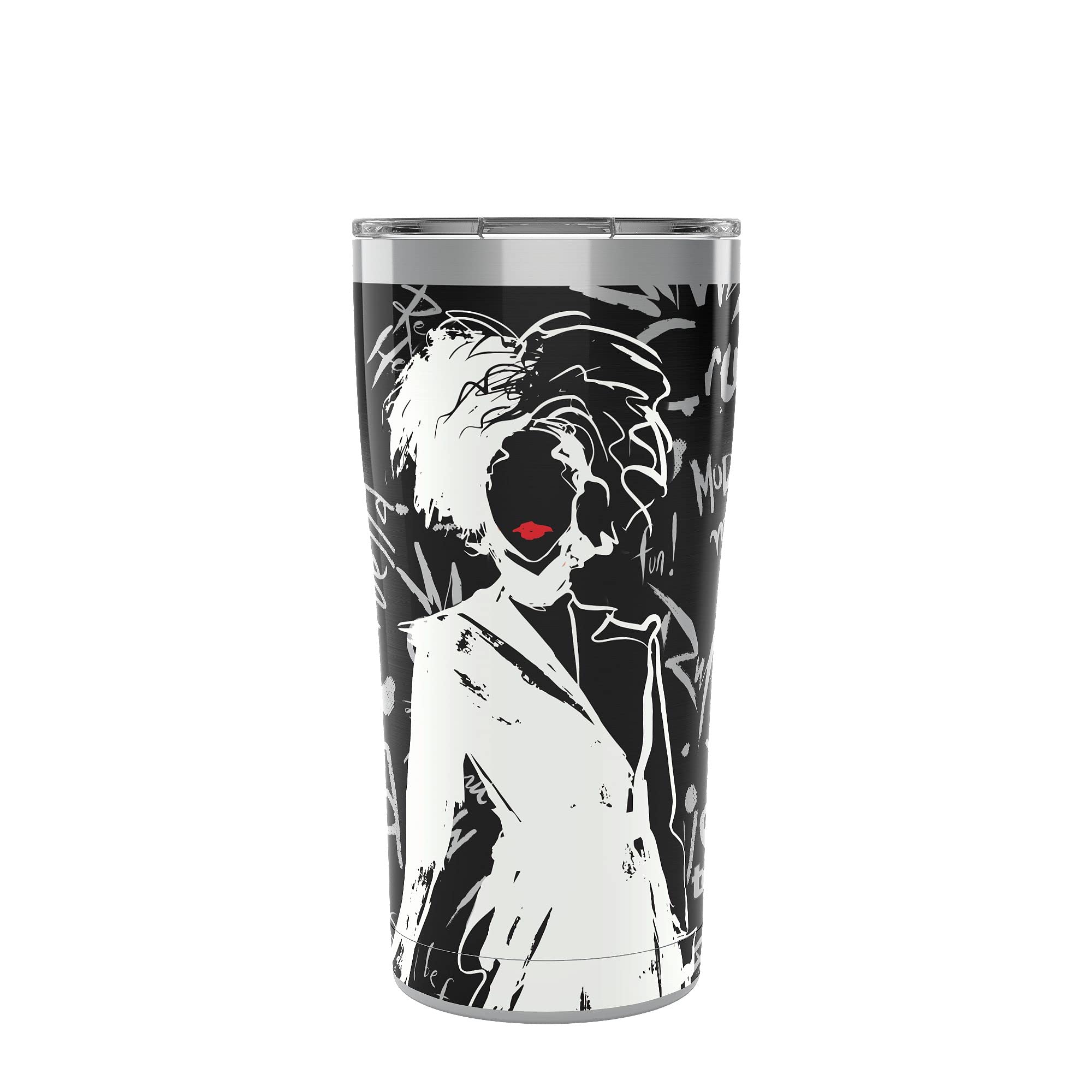 Tervis Disney Cruella Triple Walled Insulated Tumbler Travel Cup Keeps Drinks Cold & Hot, 20Oz Legacy, Live Action, 1 Count (Pac