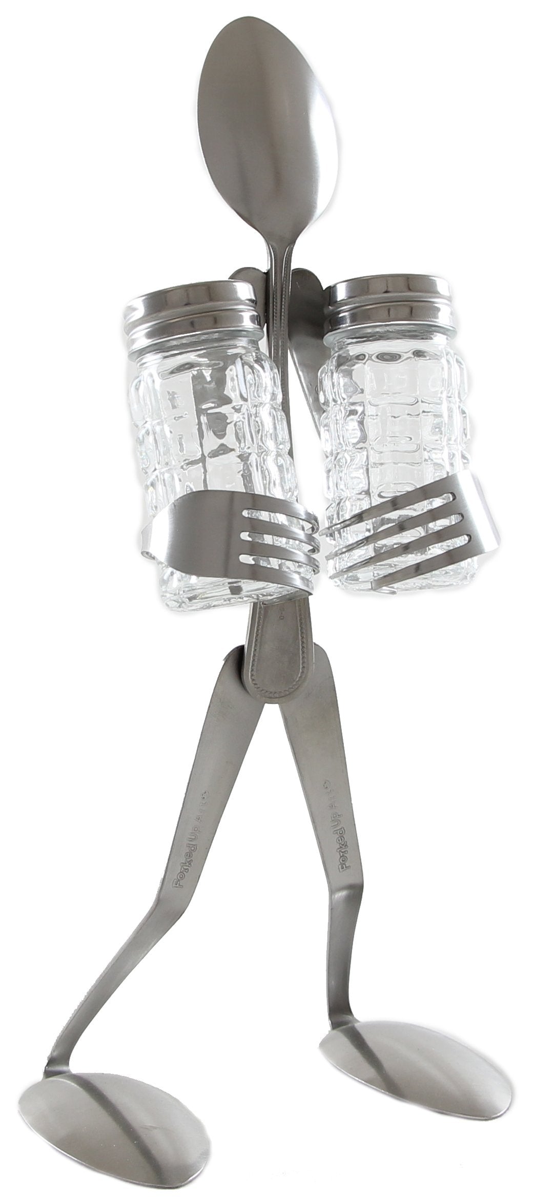 Forked Up Art S01 Spoon Salt And Pepper Stand Table Topper