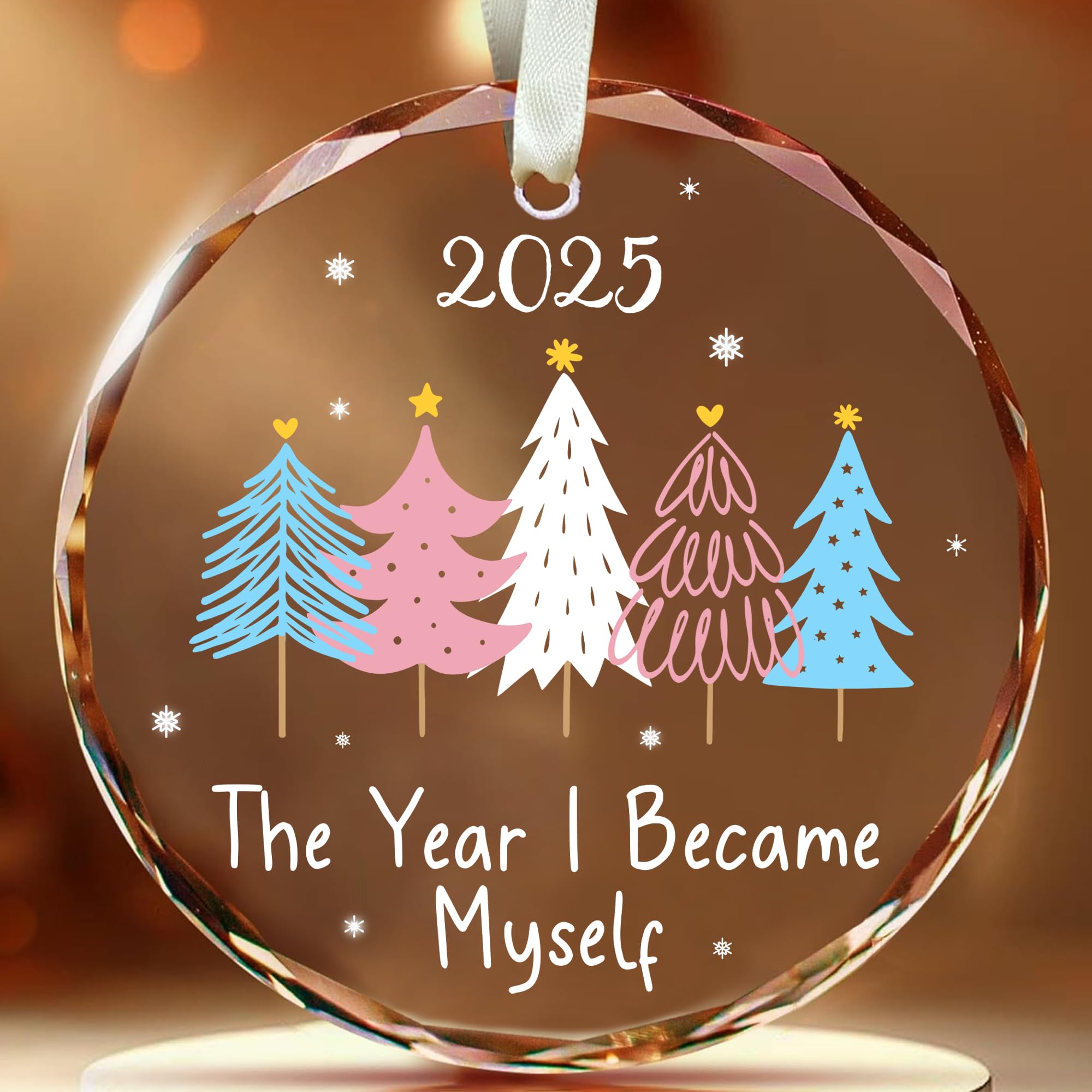 MALFIRST Transgender Christmas Ornament 2025 - The Year I Became Myself Ornament, Pride Ornament, Trans Christmas Ornament, Gay 