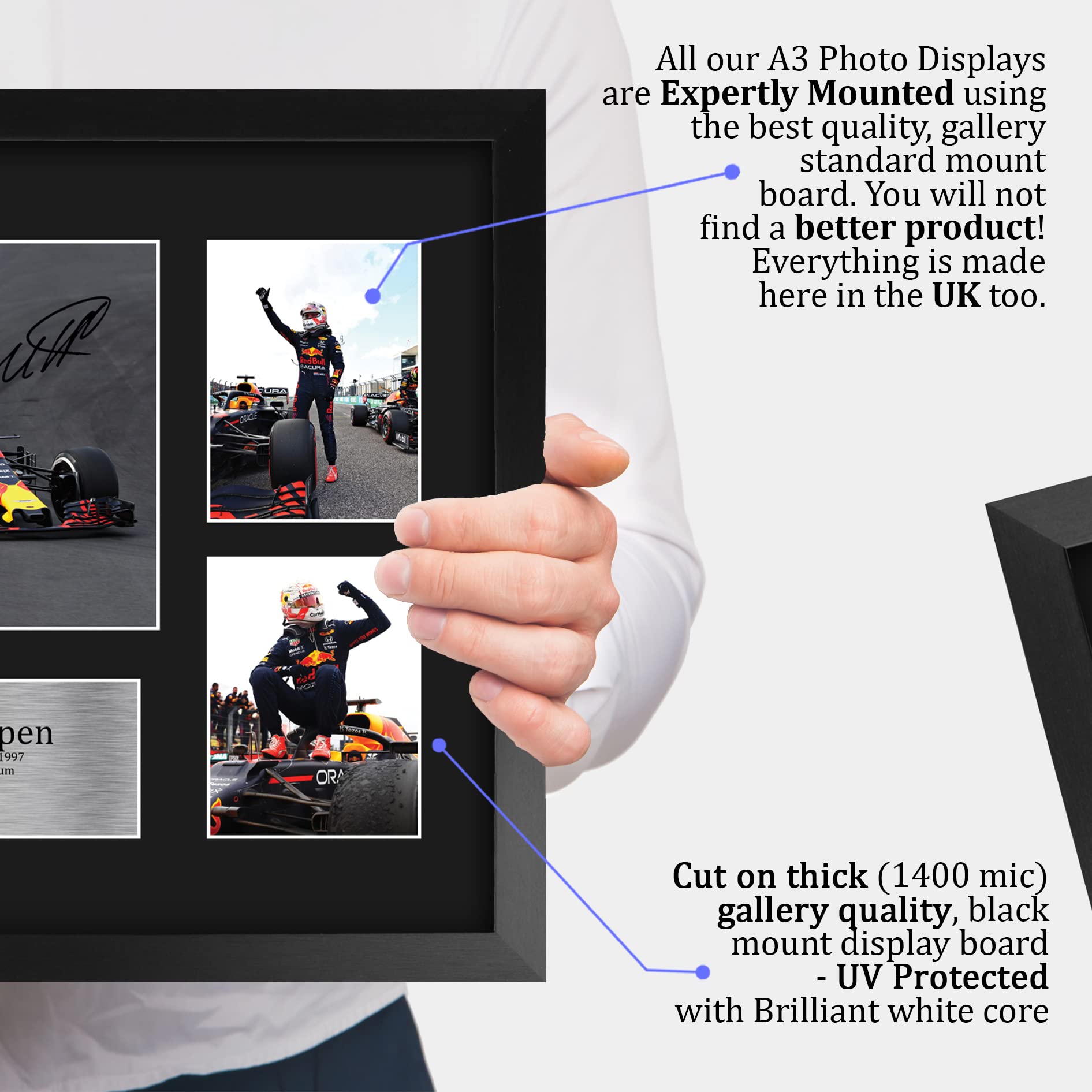 Hwc Trading Max Verstappen 16 X 12 Inch (A3) Printed Gifts Signed Autograph Presentation Display For F1 Formula 1 Racing Fans -