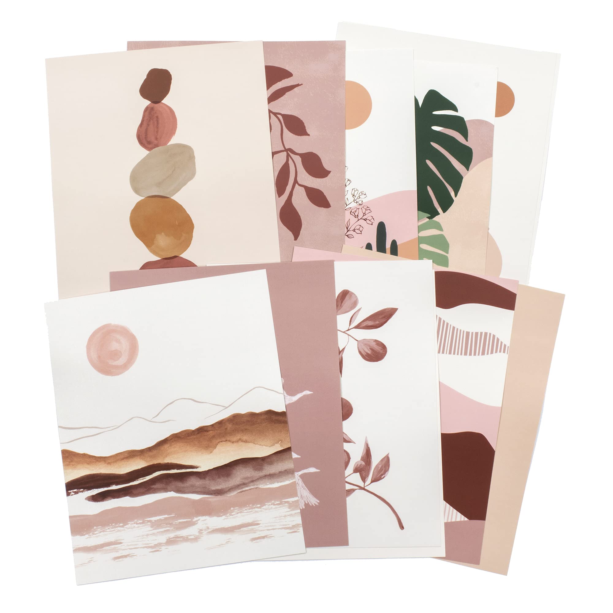 Artivo Boho Wall Art Prints Southwestern Art Wall Decor 8X10 12 Set, Neutral Aesthetic Wall Collage Kit, Modern Wall Art Desert