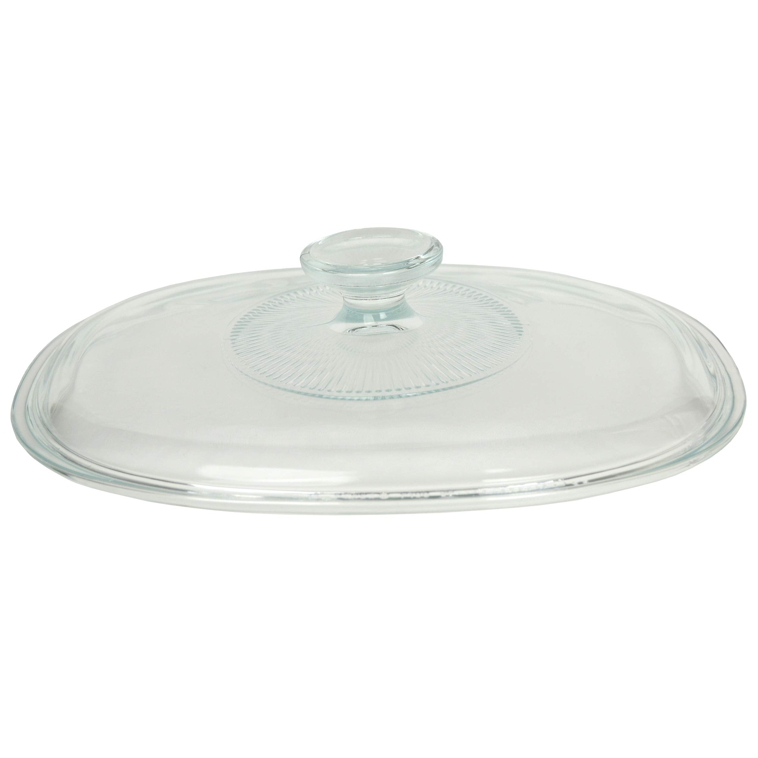 Corningware F-12C 1.5 Quart Oval Glass Lid For 1.5 Quart French White Oval Bakeware Dish Without Handles (Dish Sold Separately)