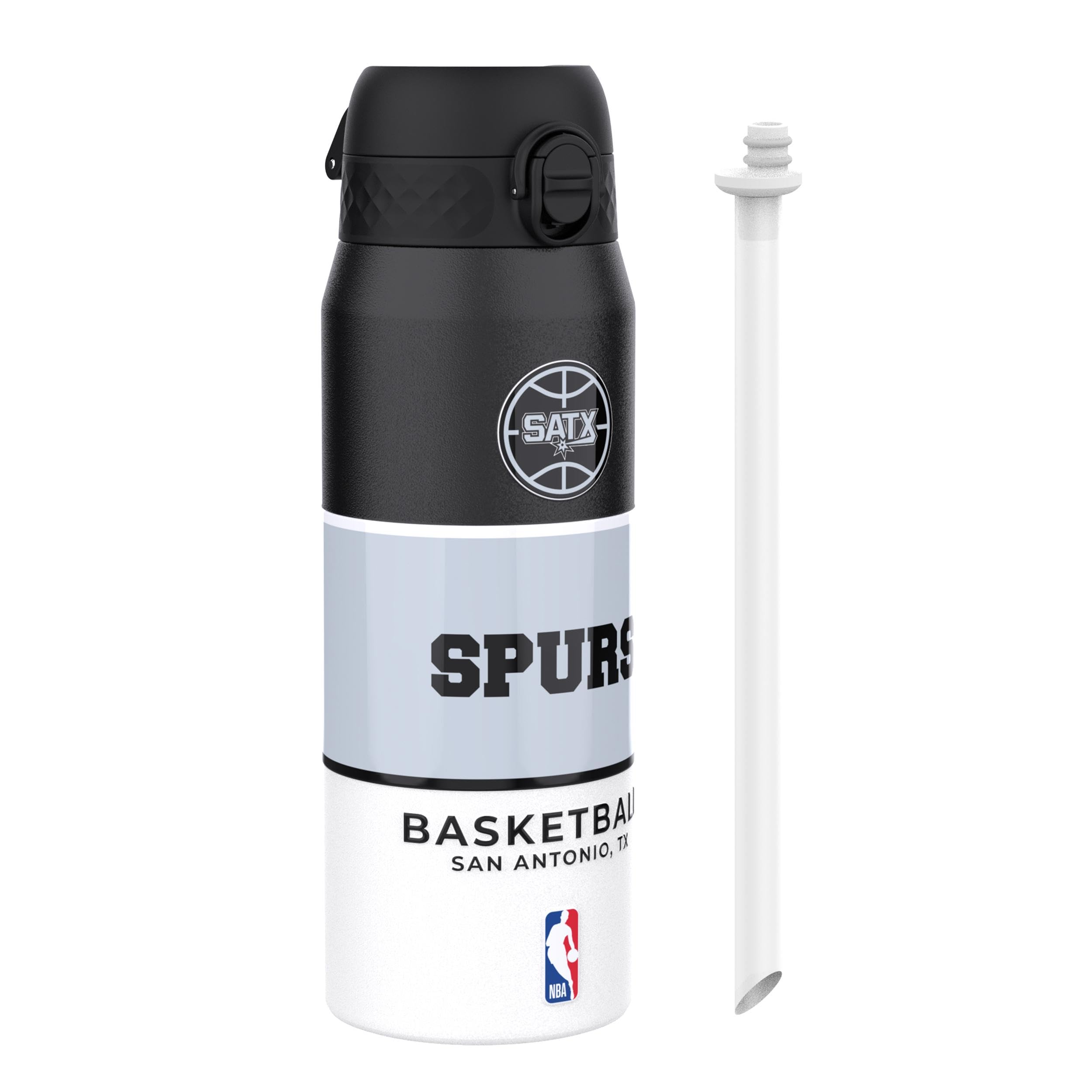 Ion8 NBA San Antonio Spurs Tricolour Insulated Bottle, 750ml/24oz