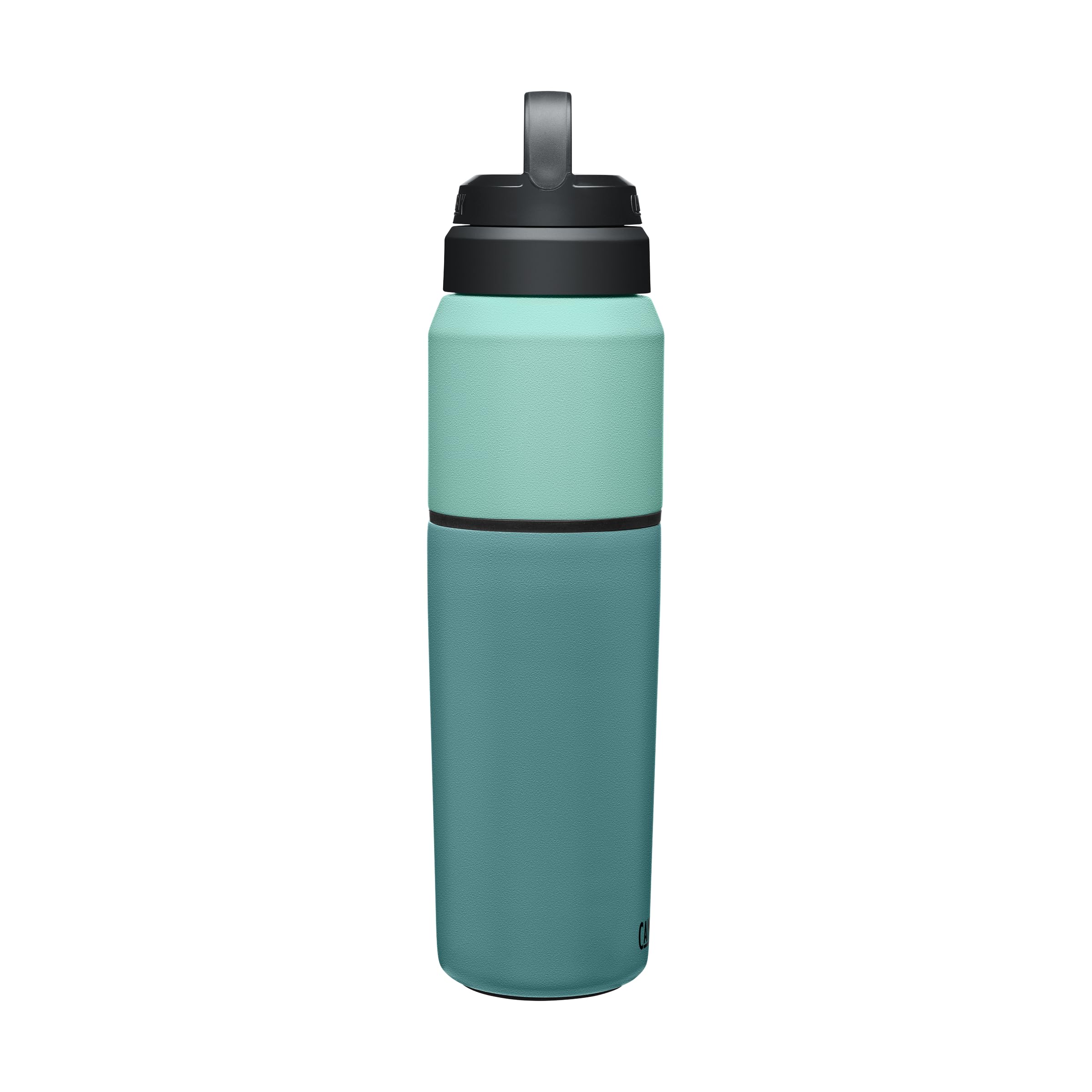 Camelbak Products MultiBev Water Bottle & Travel Cup - Vacuum Insulated Stainless Steel - Coastal/Lagoon - 22oz bottle & 16oz cup