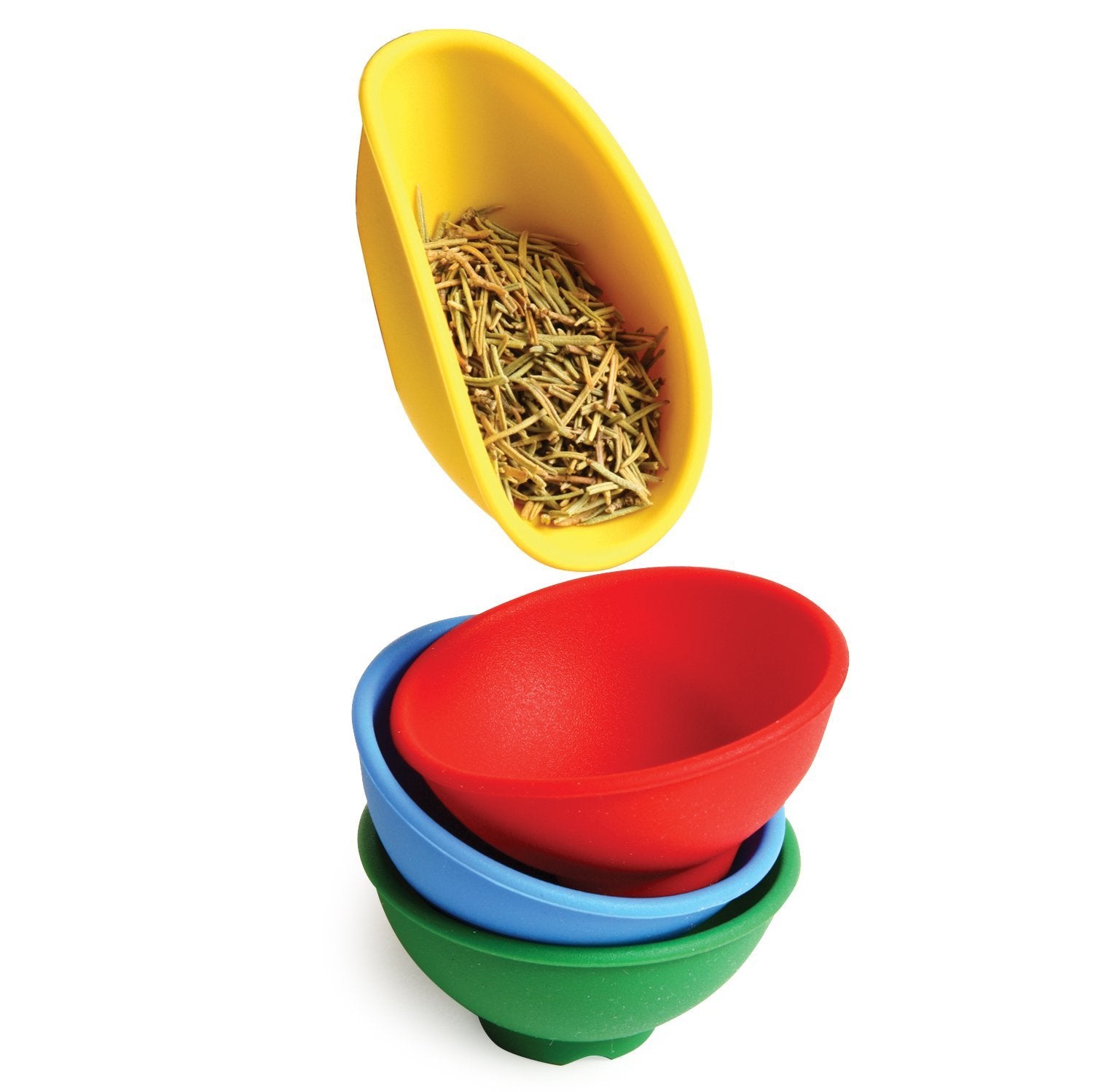 Norpro Silicone Mini Pinch Bowls Set of 4, 50 ml, Multicolor, Model NP408