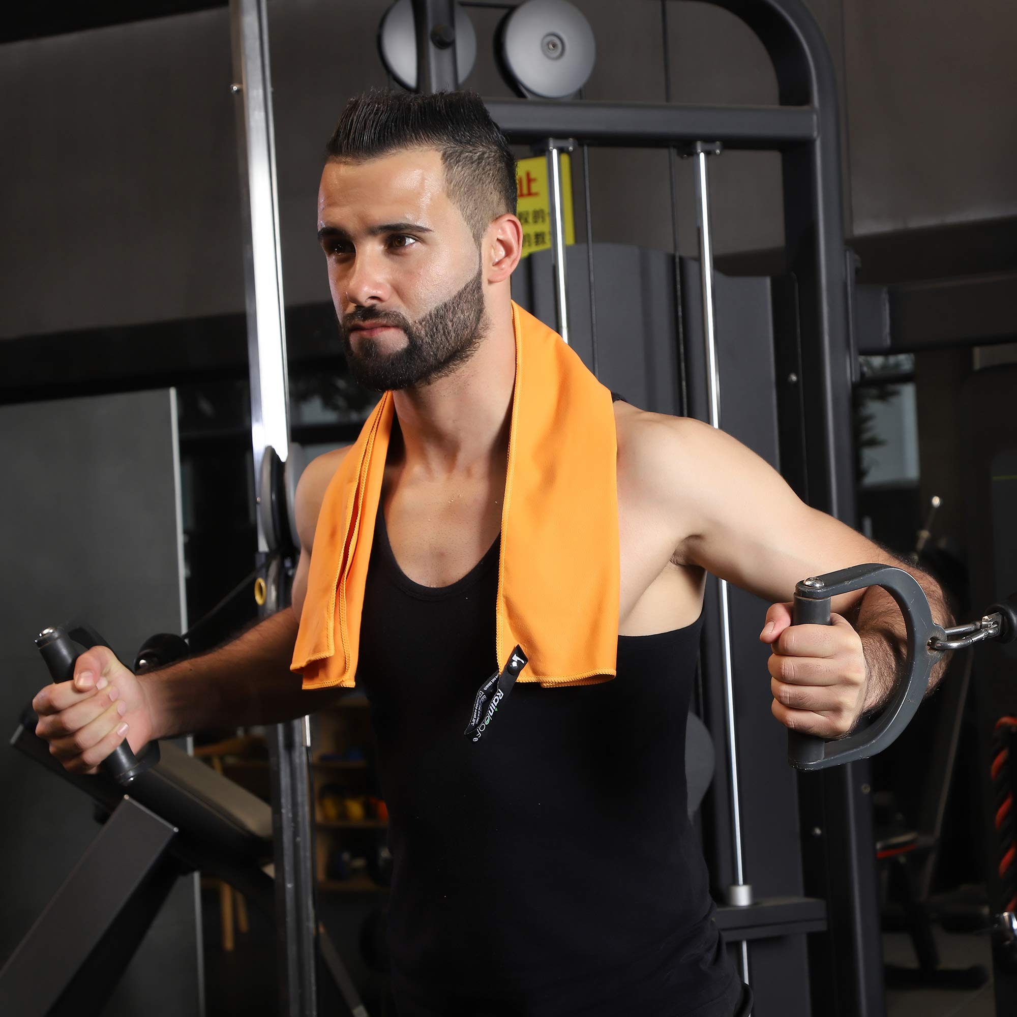 Rainleaf Microfiber Towel Orange 24 X 48 Inches