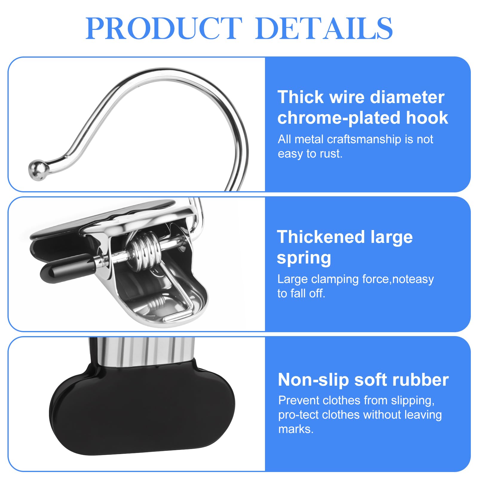 Clothes Pins 25-Pack Laundry Hook Hangers Clothes Hanger Clips For Closet Organizer Socks Towels Clips Heavy Duty Clothespins Bu